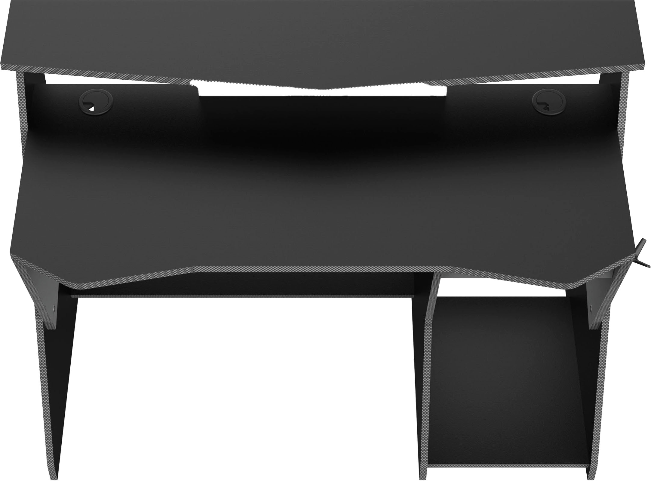 Demeyere GROUP Schreibtisch »Skin«, GAMER Schreibtisch mit 1 Schublade, 1 Regalaufsatz
