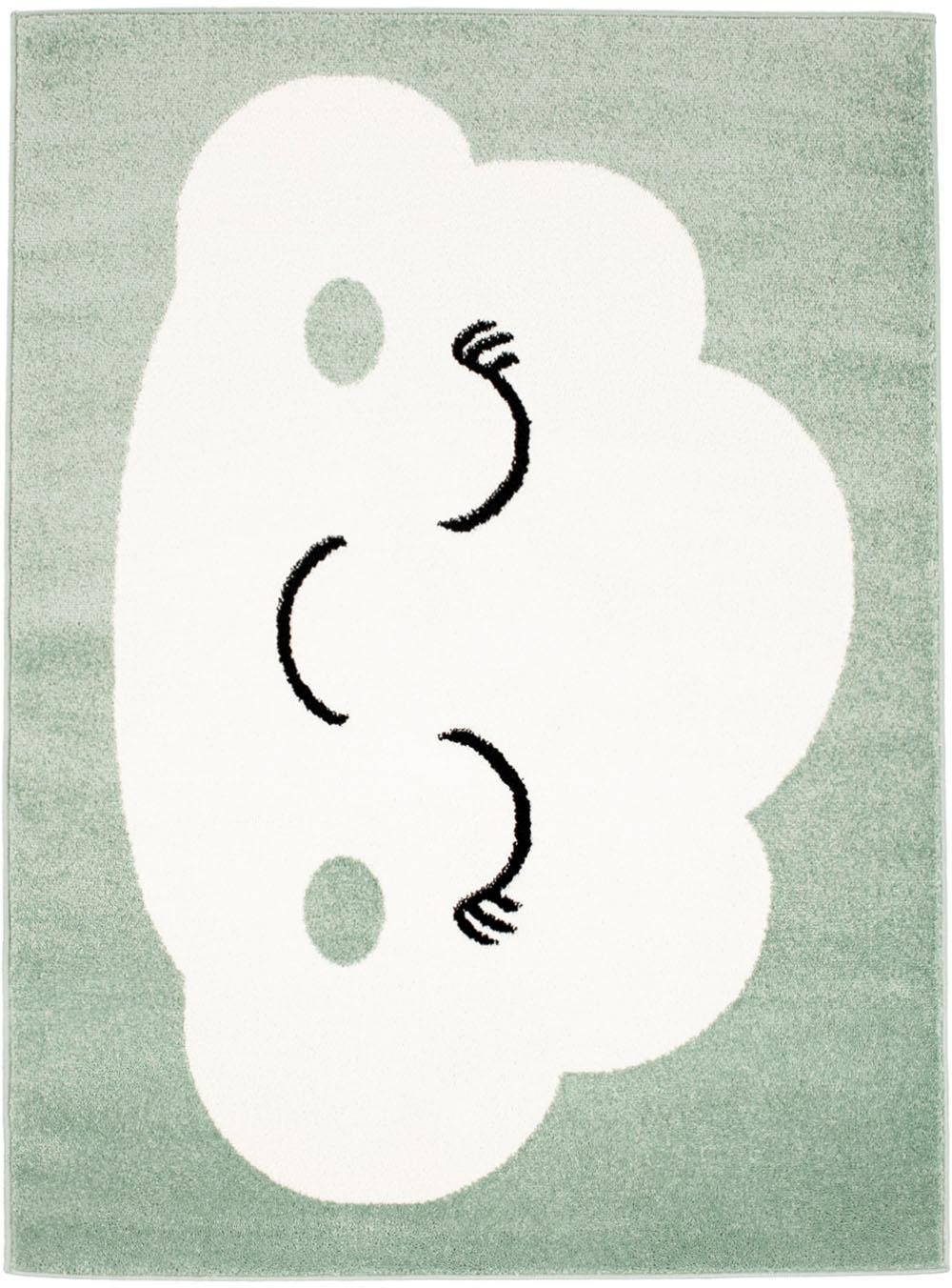 Carpet City Kinderteppich »Bubble Kids 1324« rechteckig 11 mm Höhe Spielteppich, Wolke, Weicher Flor, Pflegeleicht, Kinderzimmer