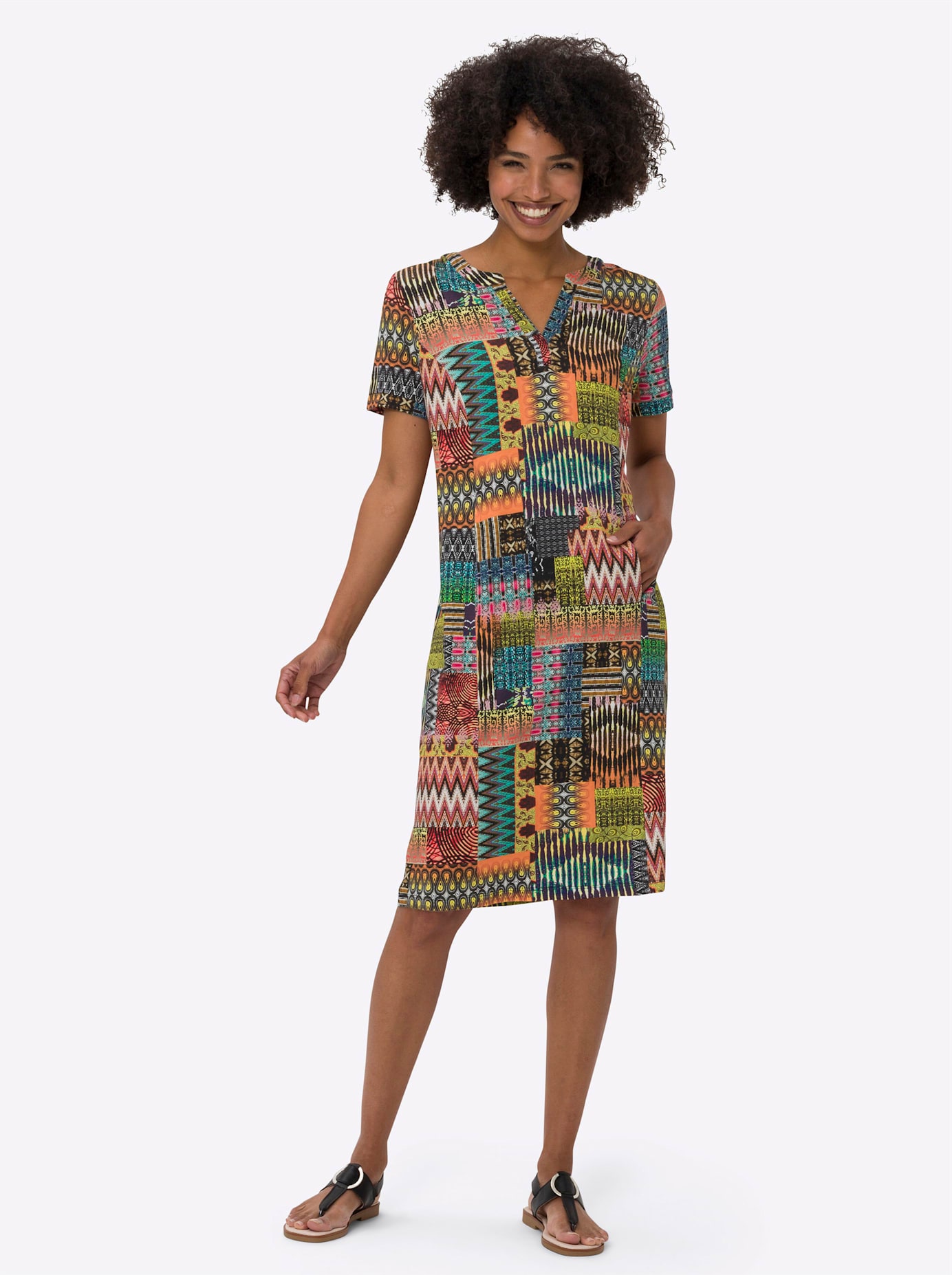 heine Jerseykleid »Jersey-Kleid« Eingrifftaschen