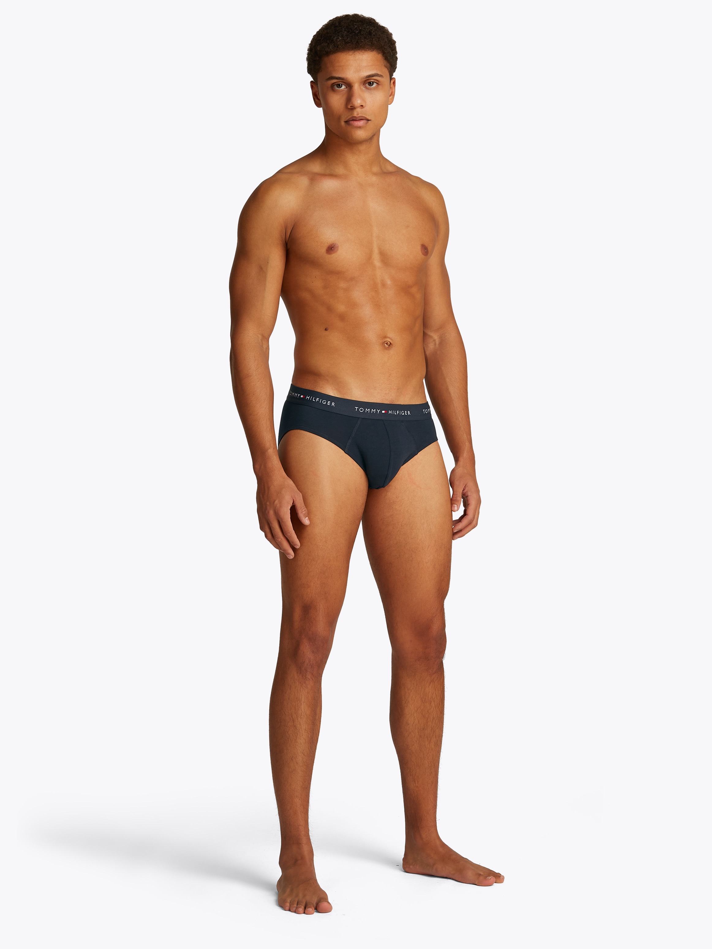 Tommy Hilfiger Underwear Slip »3P BRIEF DTM«, (Packung, 3 St., 3er), mit Logo-Elastikbund
