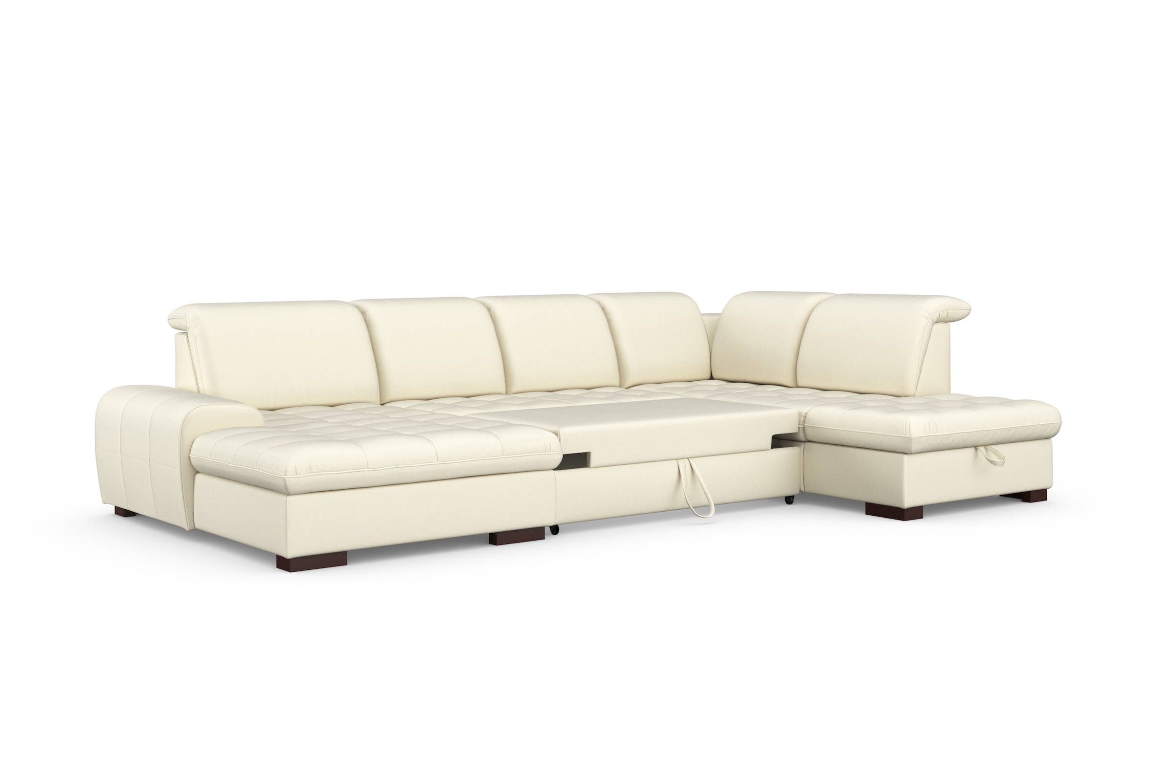 sit&more Wohnlandschaft »Luxor U-Form«, wahlweise mit Bettfunktion, Bettkasten und Kopfteilverstellung