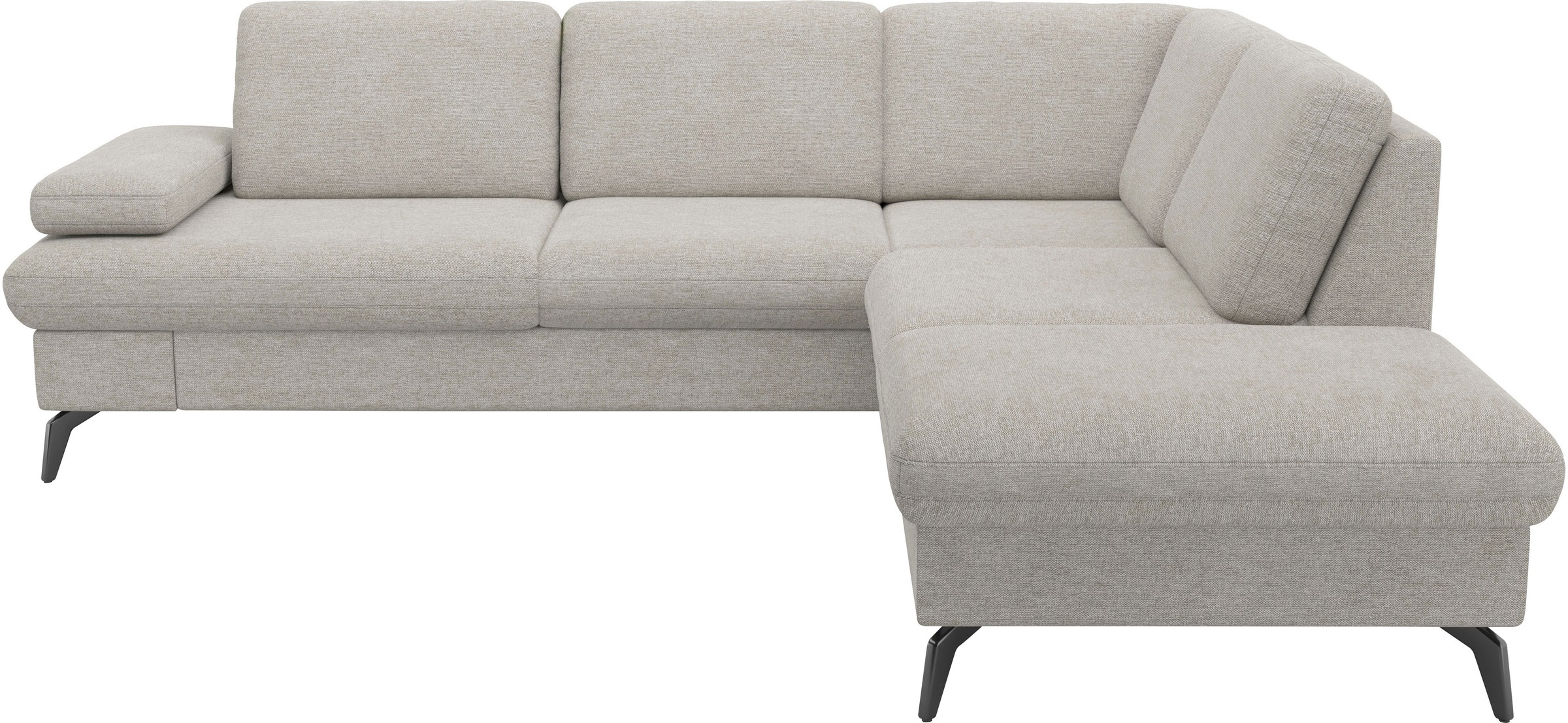 sit&more Ecksofa »Morris Jubi L-Form, B: 238 cm«, mit Armteilfunktion & 1 Zierkissen, optional Bettfunktion