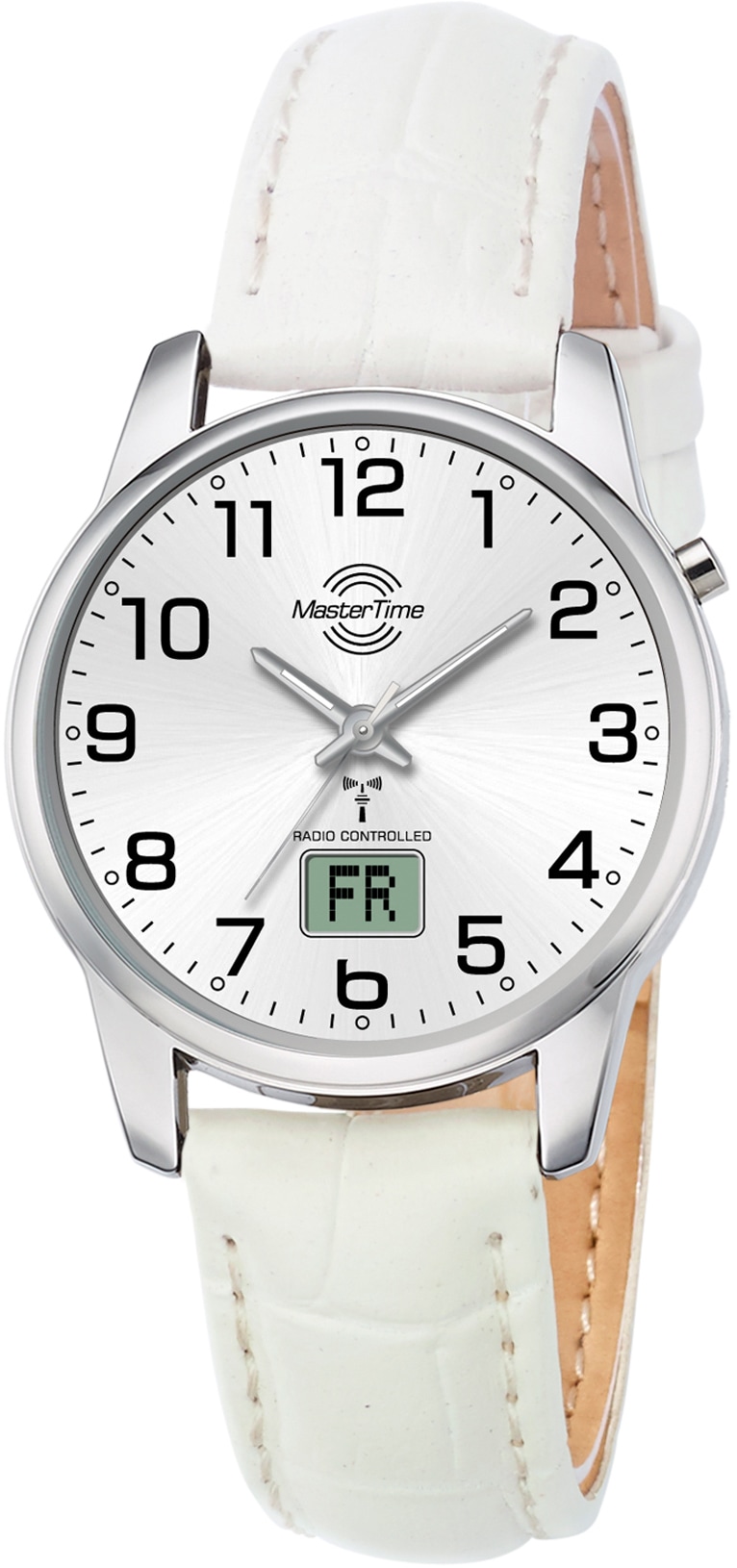Funkuhr »Basic, MTLA-10798-42L«, Armbanduhr, Damenuhr, Datum, Leuchtzeiger