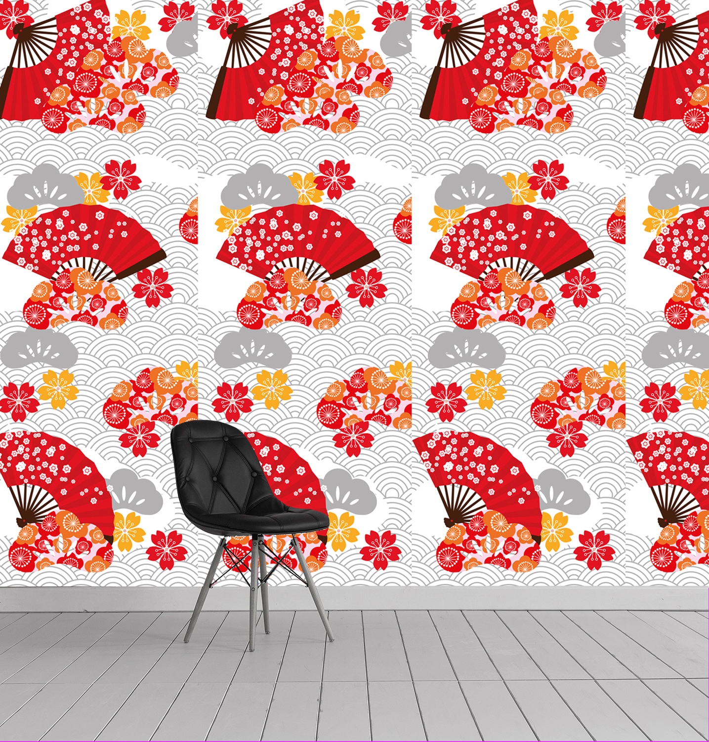 queence Vinyltapete »Theodore« Farbverlauf | abstrakt | bedruckt glatt 90x250cm, selbstklebend, kinderleichte Anbringung, , Sticker