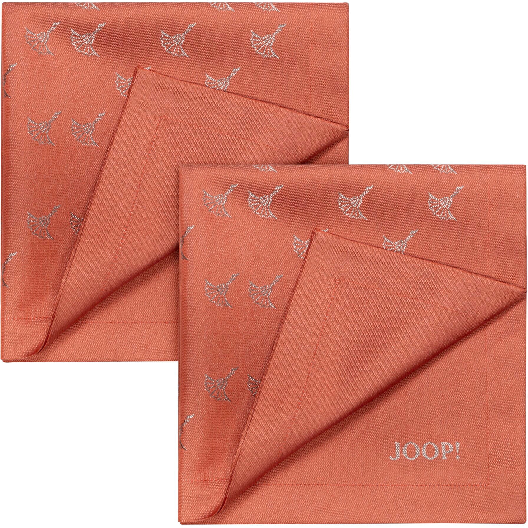 Joop! Stoffserviette »FADED CORNFLOWER«, (Set, Kornblumen-Verlauf gefertigt aus Garantie 2 3 Jacquard-Gewebe mit mit XXL Jahren St.)