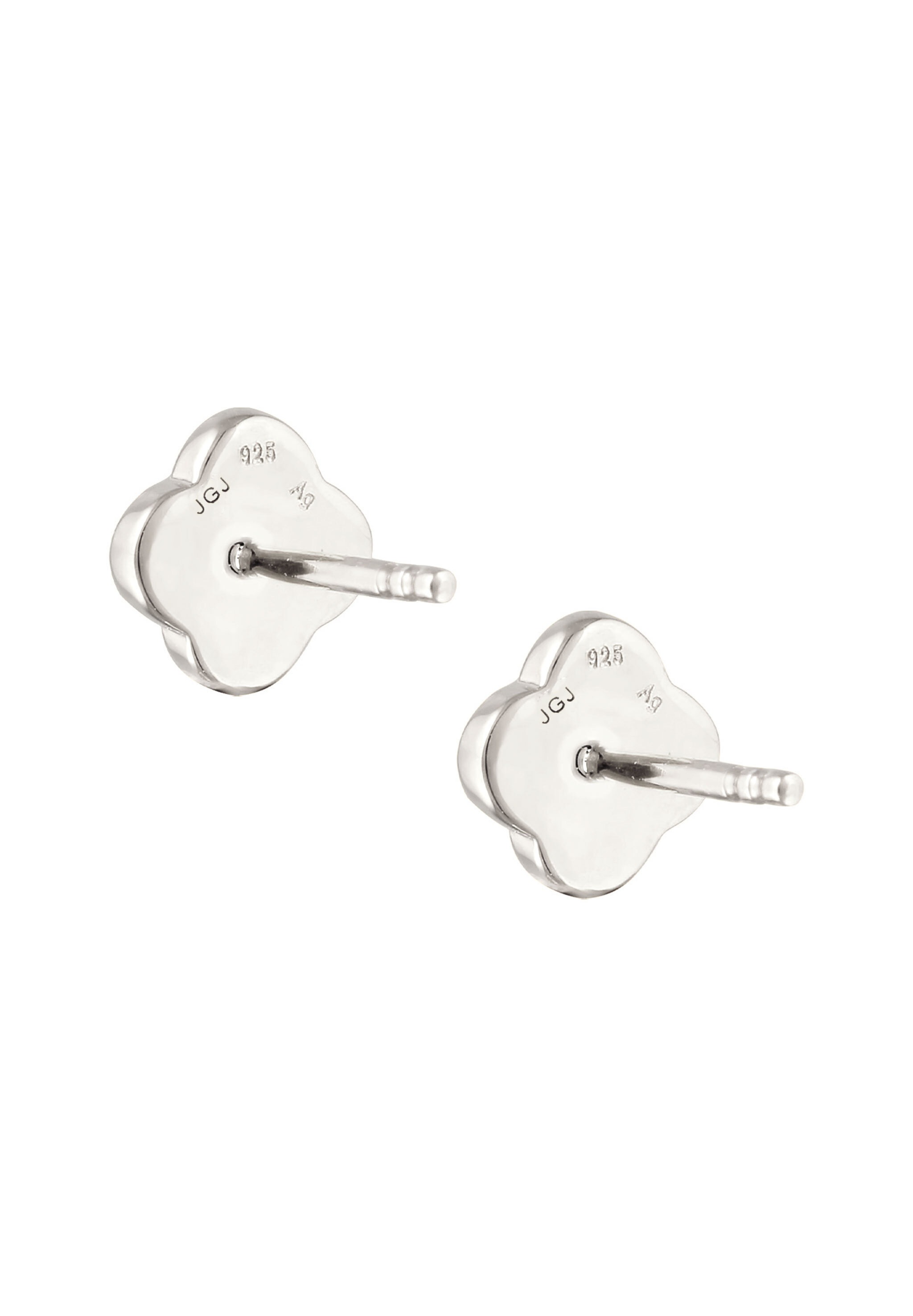 Kuzzoi Paar Ohrstecker »Ohrringe Ohrstecker Kleeblatt Emaille 925 Sterling Silber«