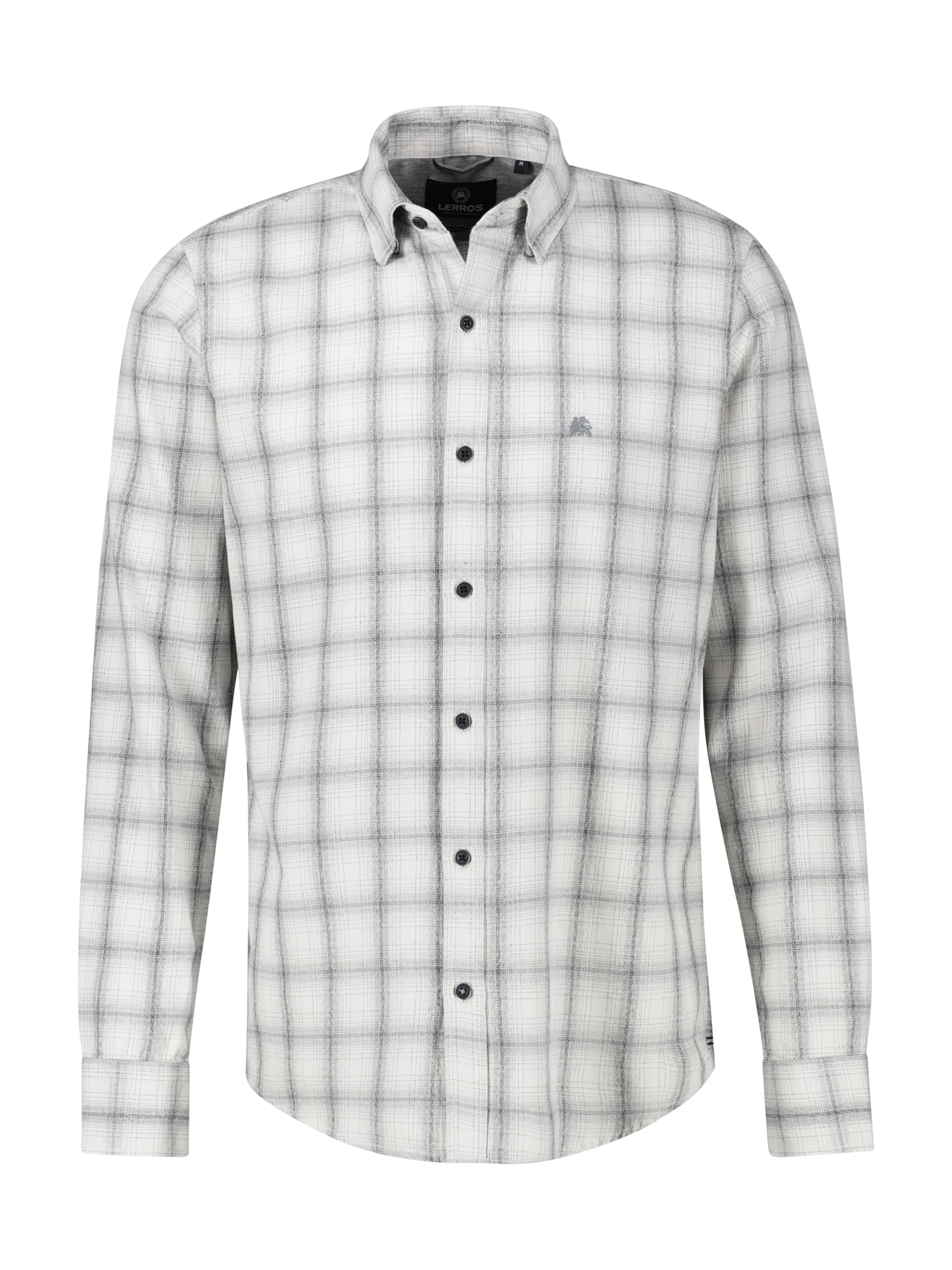 LERROS Karohemd langarm, mit Knopfleiste