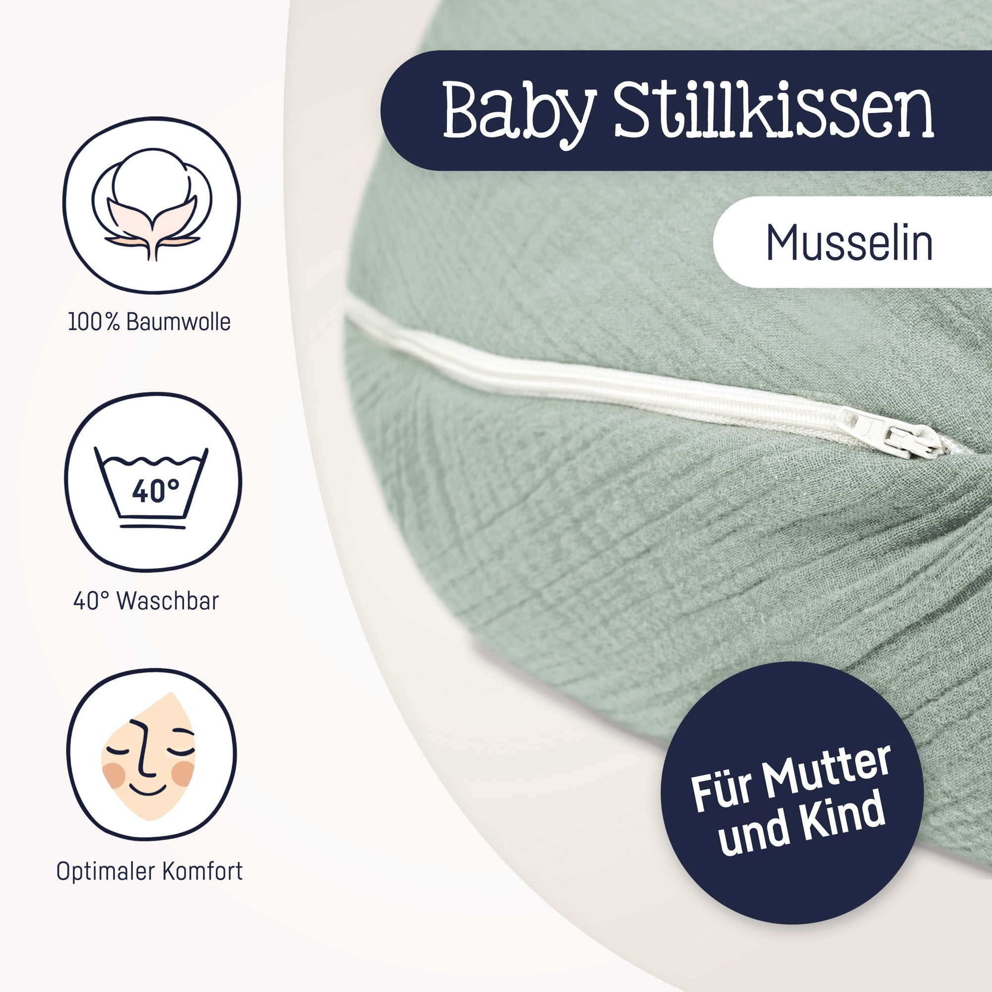 Julius Zöllner Stillkissen »grün«, (1 tlg.)