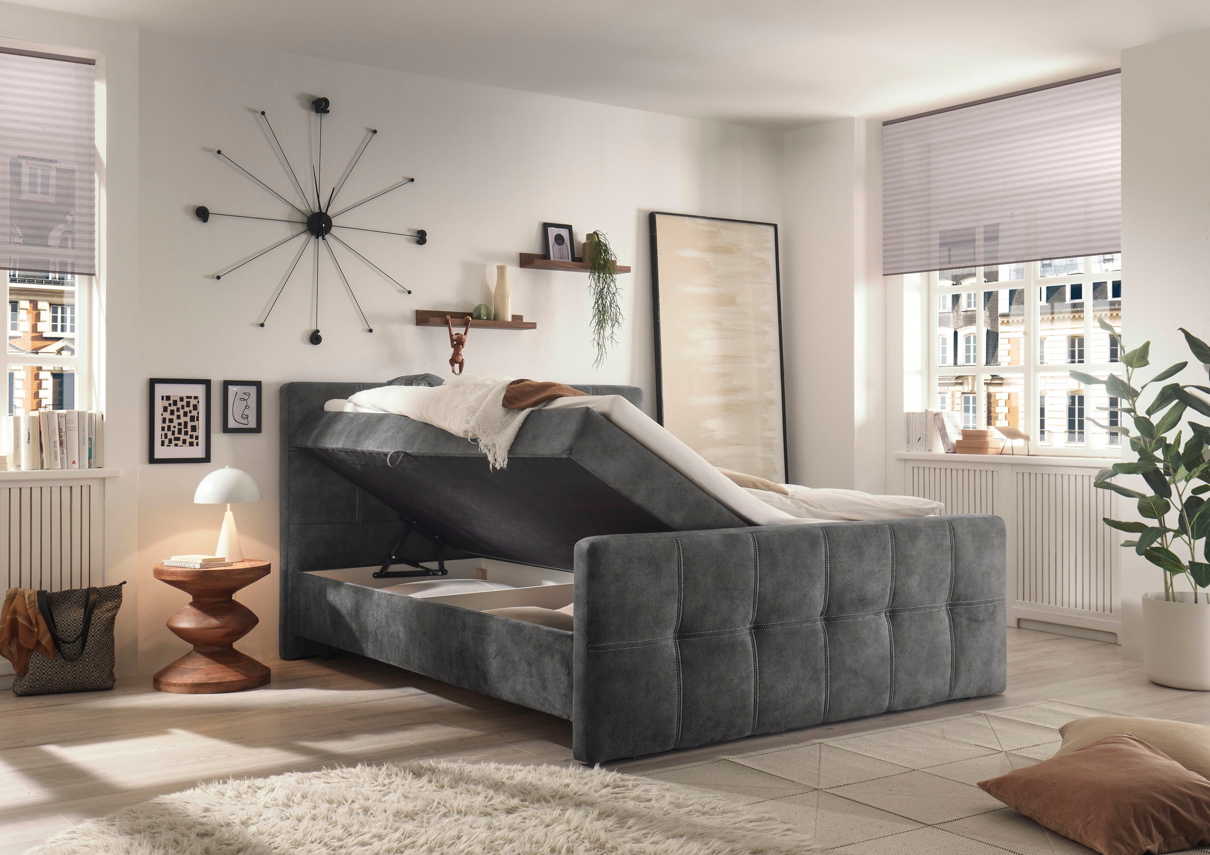ED EXCITING DESIGN Boxbett »Valetta«, mit Bettkasten
