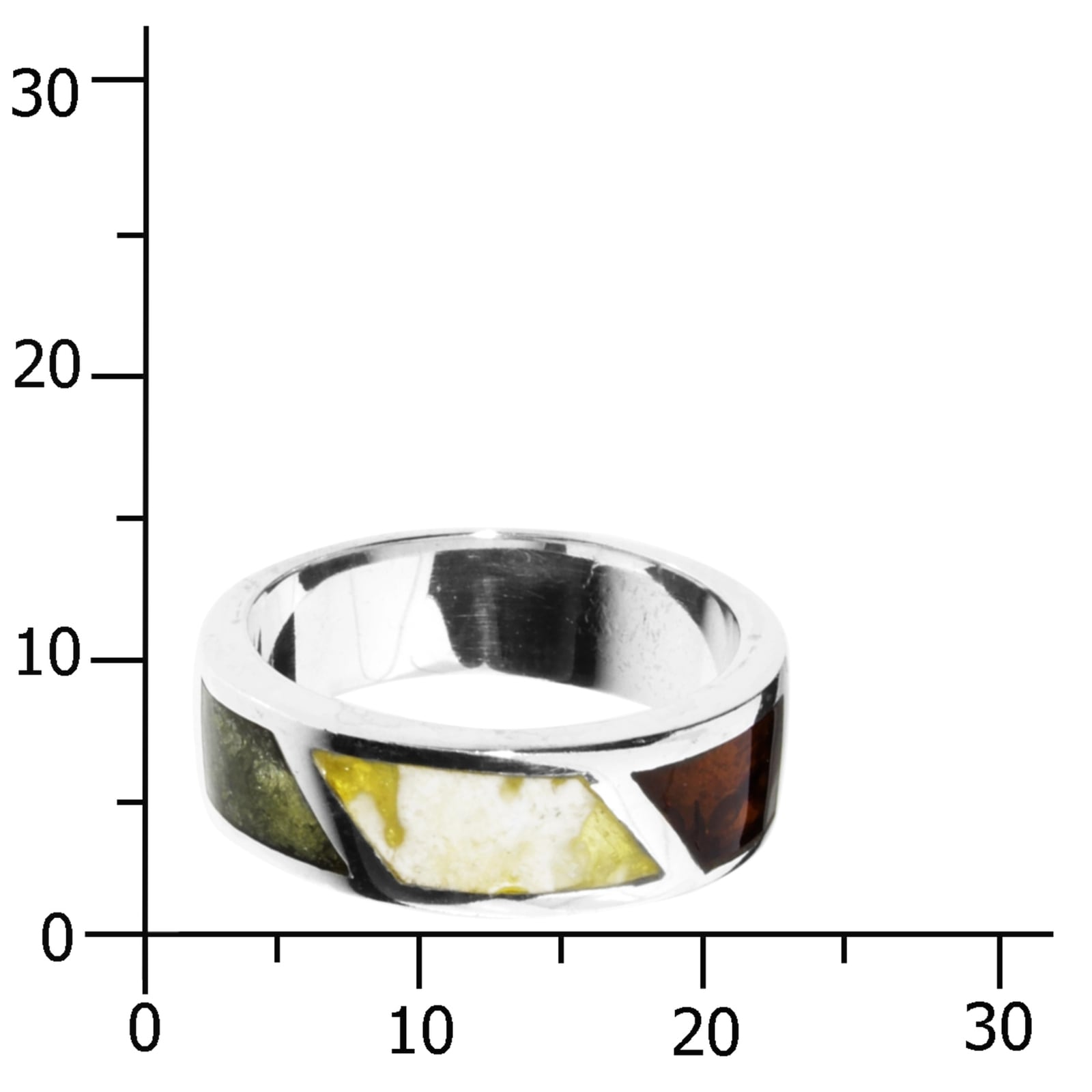 OSTSEE-SCHMUCK Fingerring »- Byrte - Silber 925/000 - Bernstein«