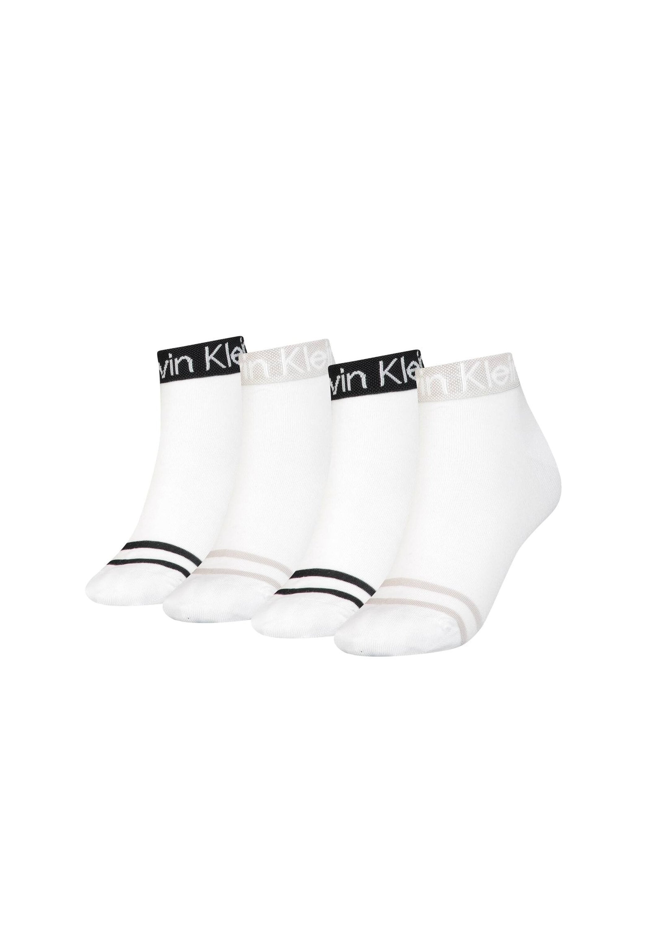 Calvin Klein Sneakersocken »Socken CK Women Quarter LOGO WELT ZOEY 4P ECOM 4er Pack«