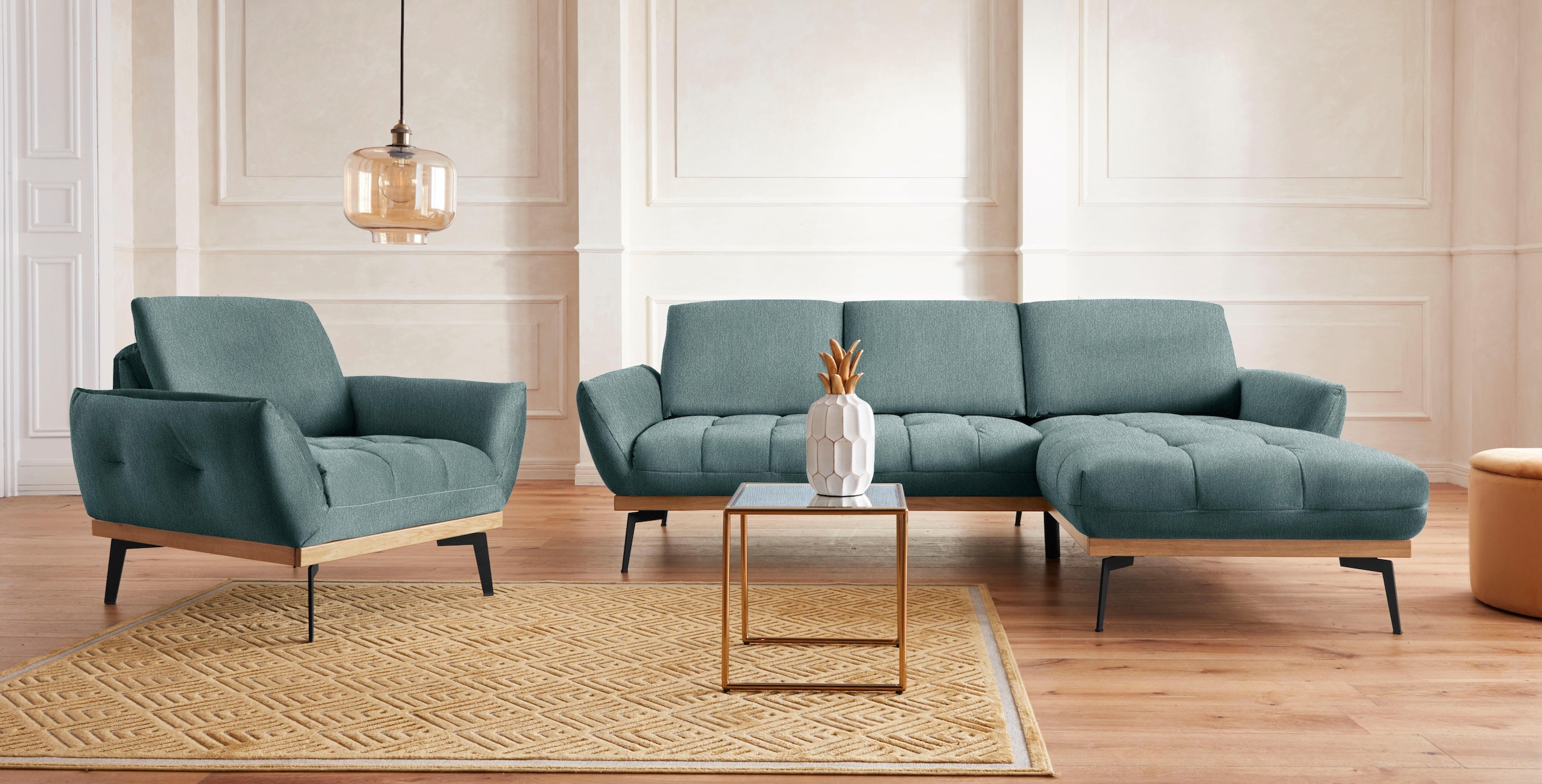 exxpo - sofa fashion Sessel »Palic, Loungesessel«, inklusive Rückenverstellung