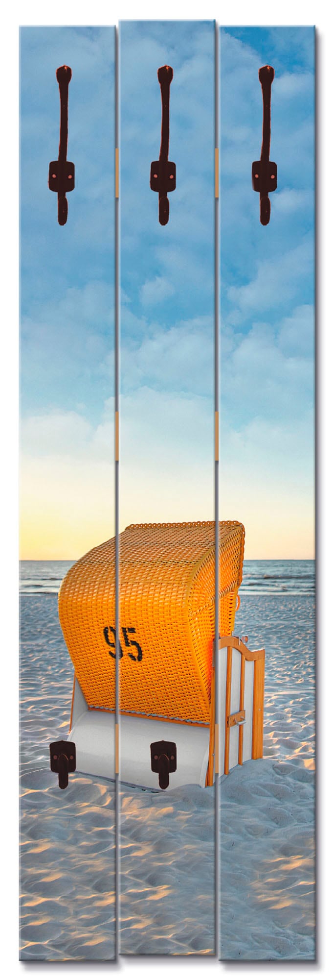 Garderobenleiste »Ostsee7 - Strandkorb«, teilmontiert