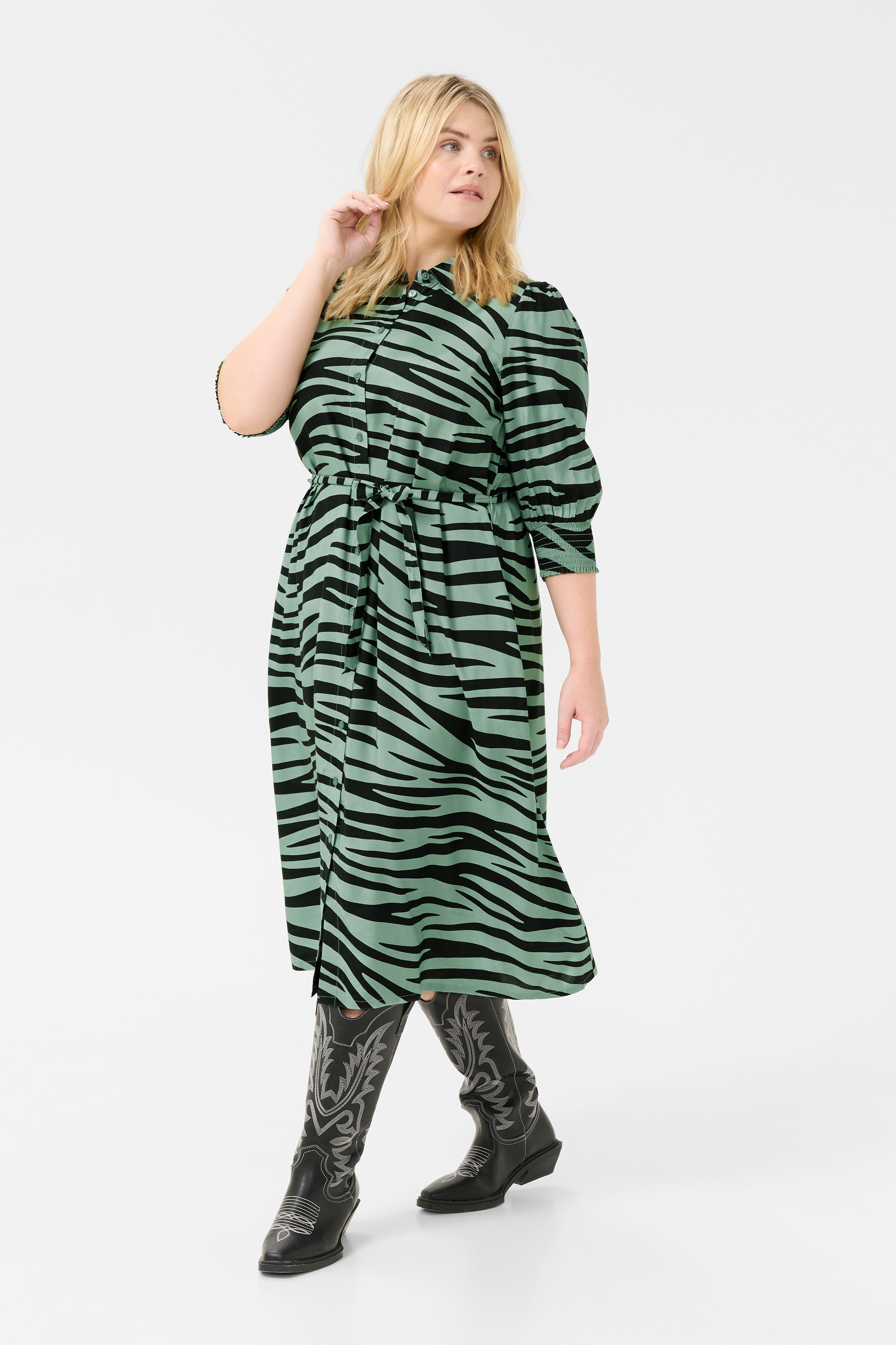 KAFFE Curve Midikleid »Kleid KCemina«