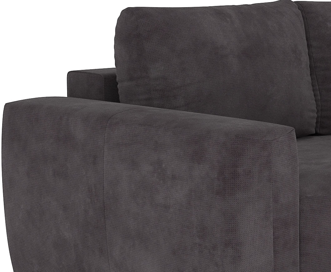 COTTA Ecksofa »Giro L-Form, Ottomane, Breite 252 cm« wahlweise mit Bettkasten und Trendbezug CORD!