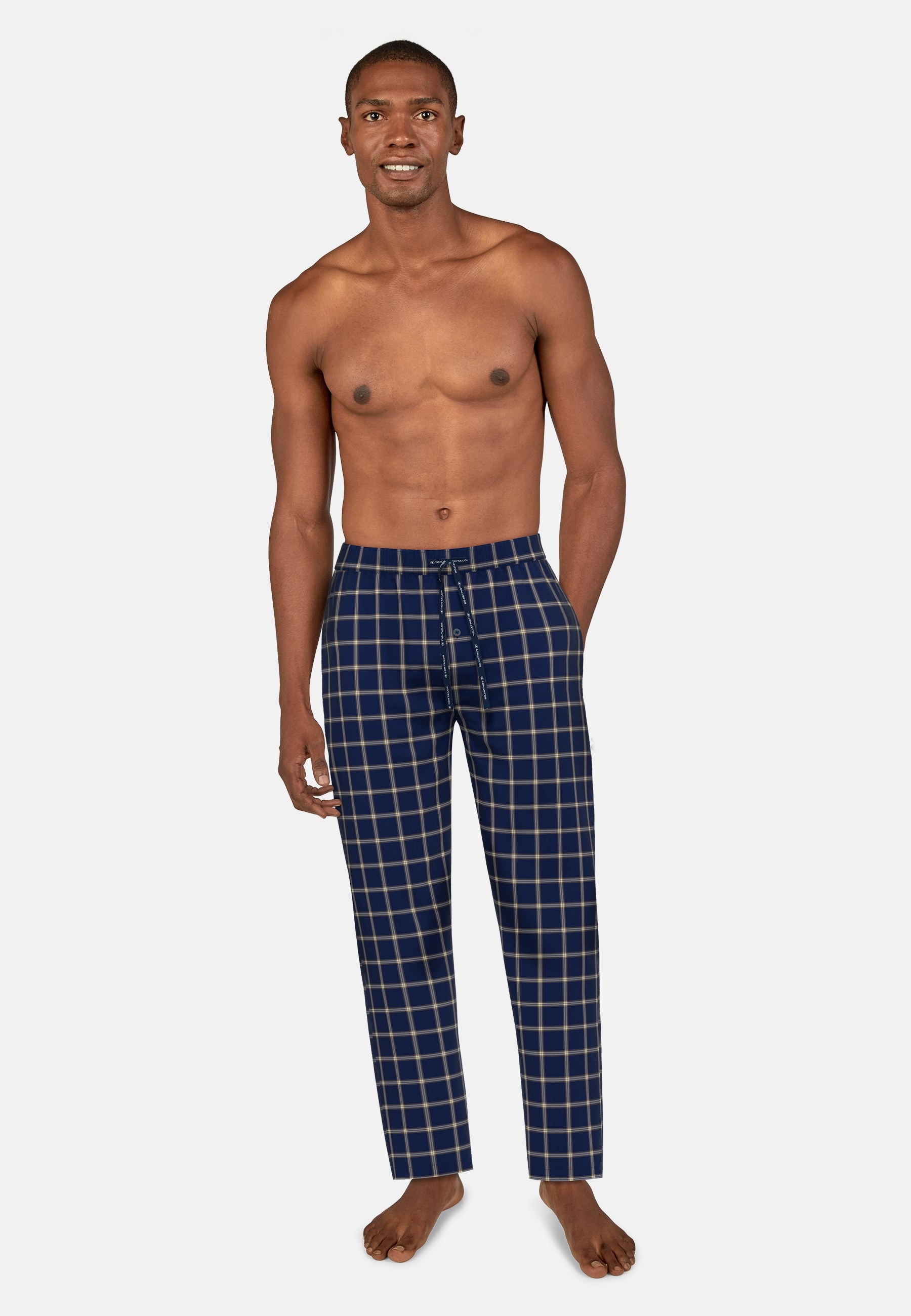 TOM TAILOR Pyjamahose, mit klassischem Karo-Design