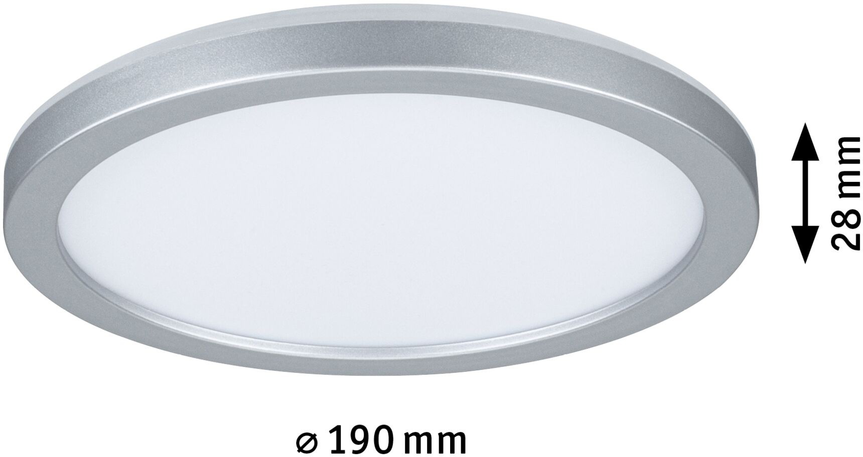 Paulmann LED Panel »Atria Shine IP44 rund 190mm 11,2W 850lm 3000K«, 1 flammig, Backlight