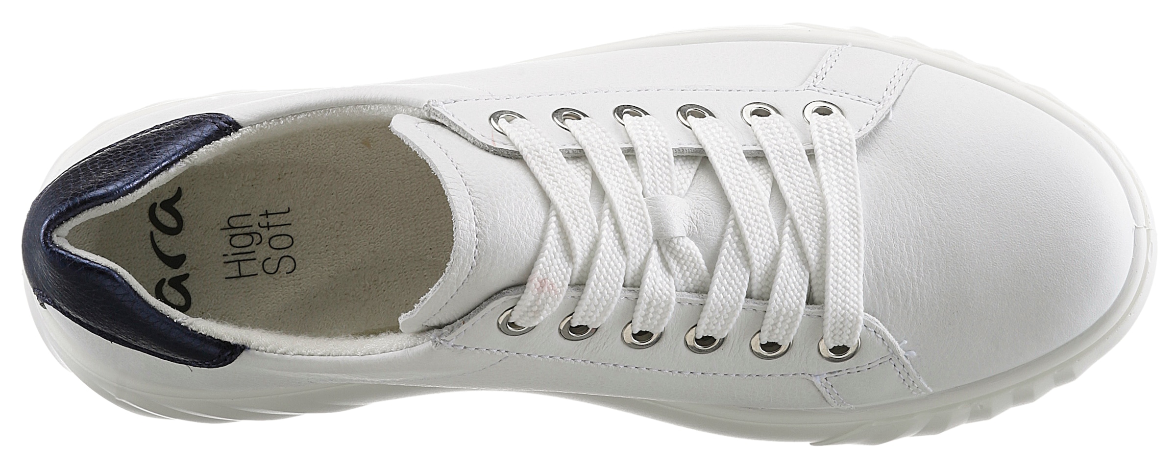 Ara Plateausneaker »MONACO«, Freizeitschuh, Halbschuh, Schnürschuh, mit Wechselfußbett, H-Weite
