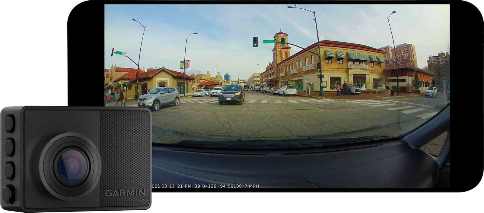 Garmin Dashcam »DASH CAM™ 67W«, QHD, Bluetooth-WLAN (Wi-Fi)