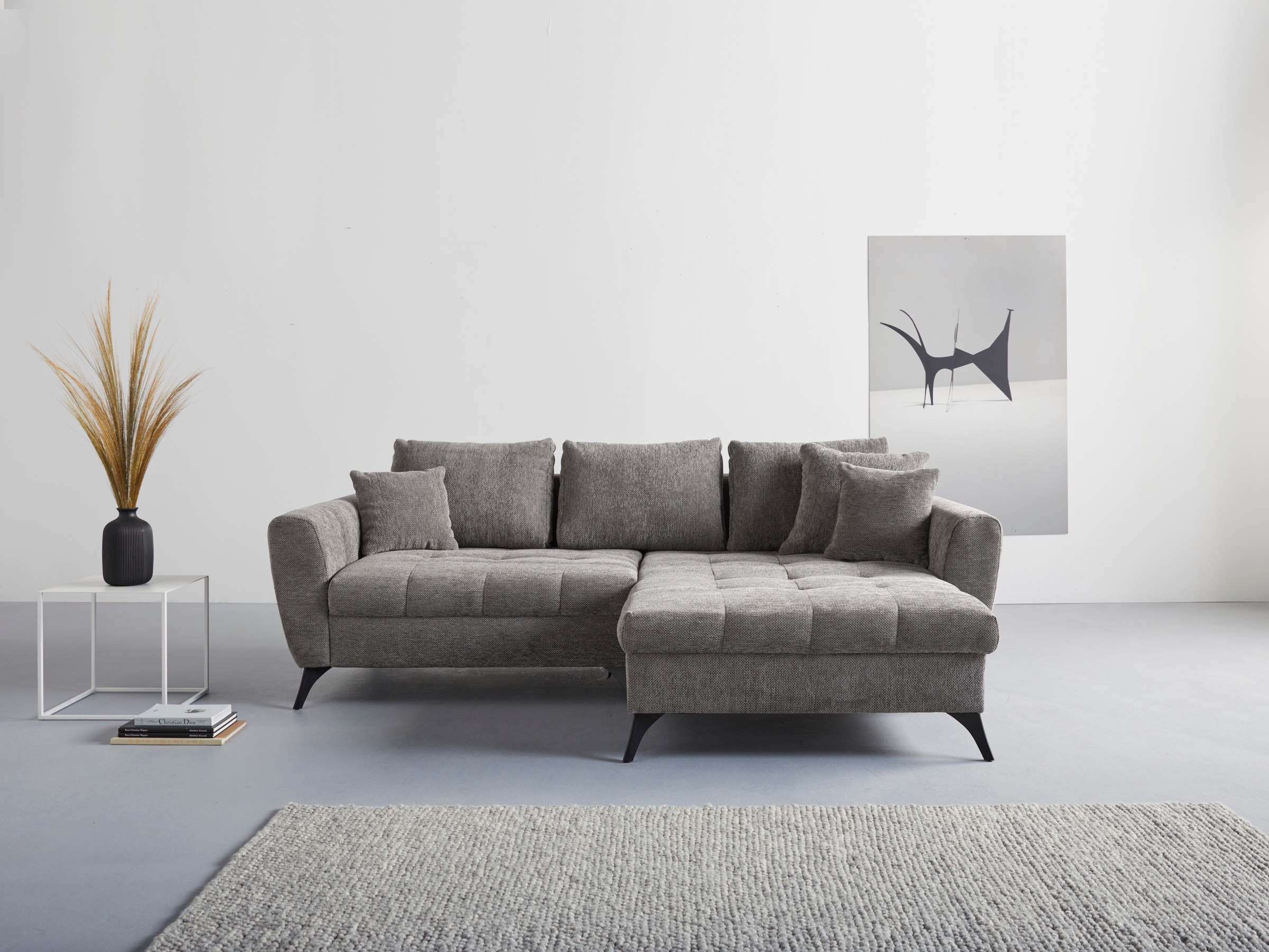 INOSIGN Ecksofa »Lörby L-Form«, Belastbarkeit bis 140kg pro Sitzplatz, auch mit Aqua clean-Bezug