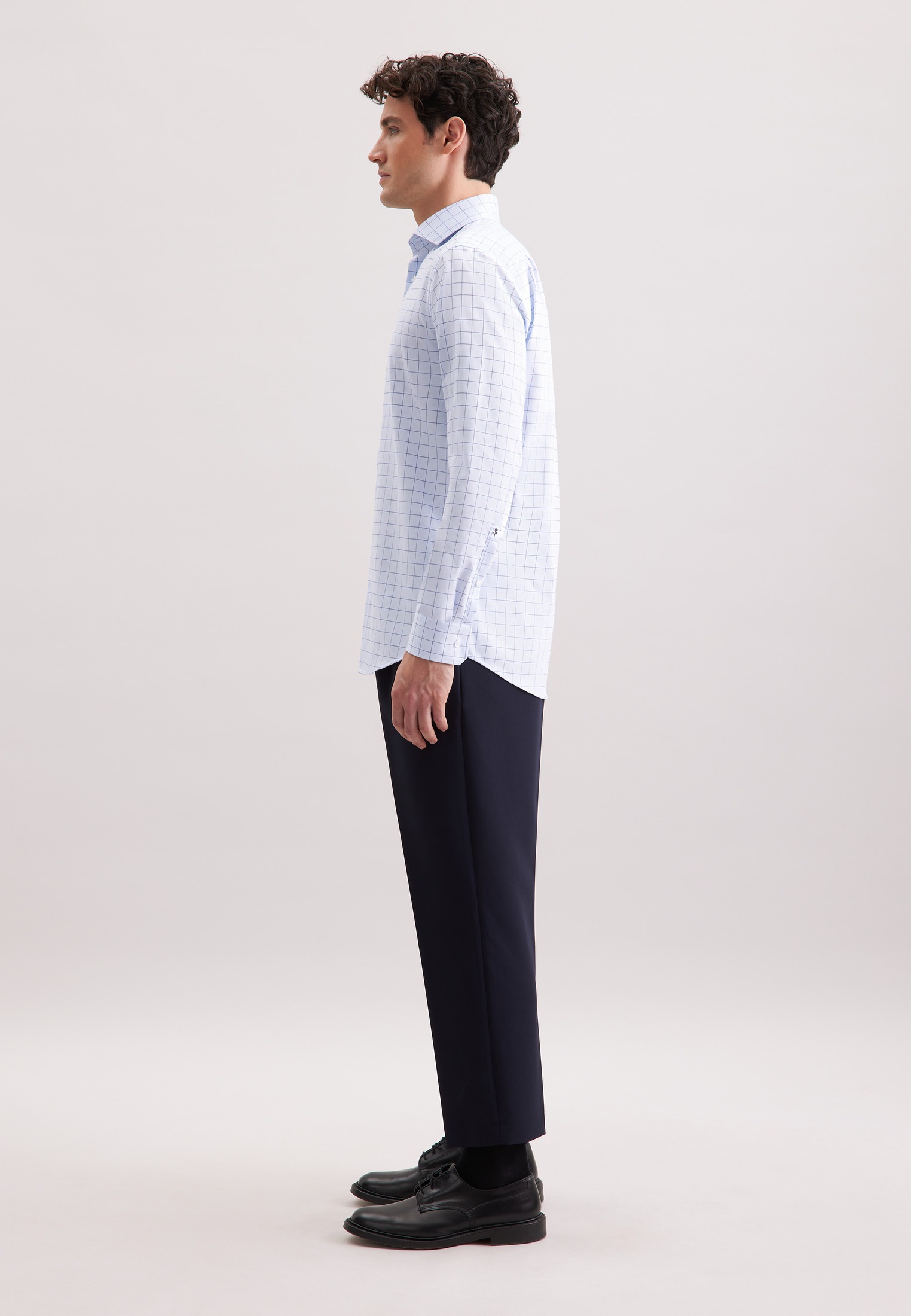 seidensticker Businesshemd »Schwarze Rose« Regular 1/1 Kentkragen Karo