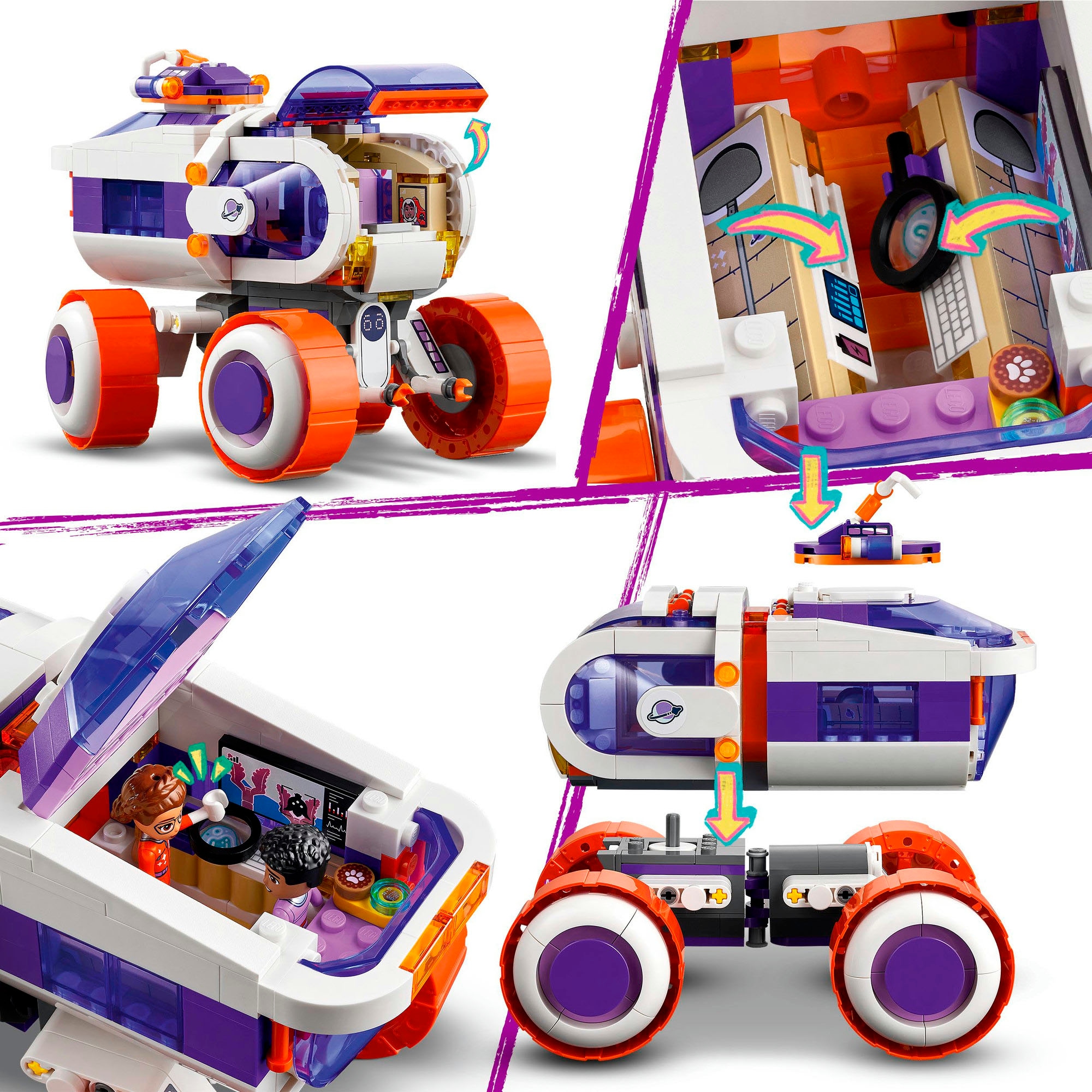 LEGO® Konstruktionsspielsteine »Fahrzeug zur Weltraumforschung (42602), LEGO Friends«, (514 St.), Seltenes Set; Made in Europe