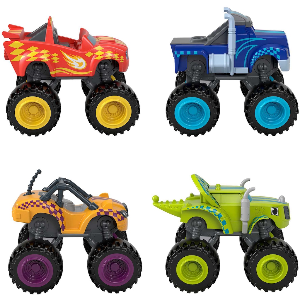 Fisher-Price® Spielzeug-Monstertruck »Blaze und die Monstermaschinen, Die-Cast«, (Set, 4 tlg.)