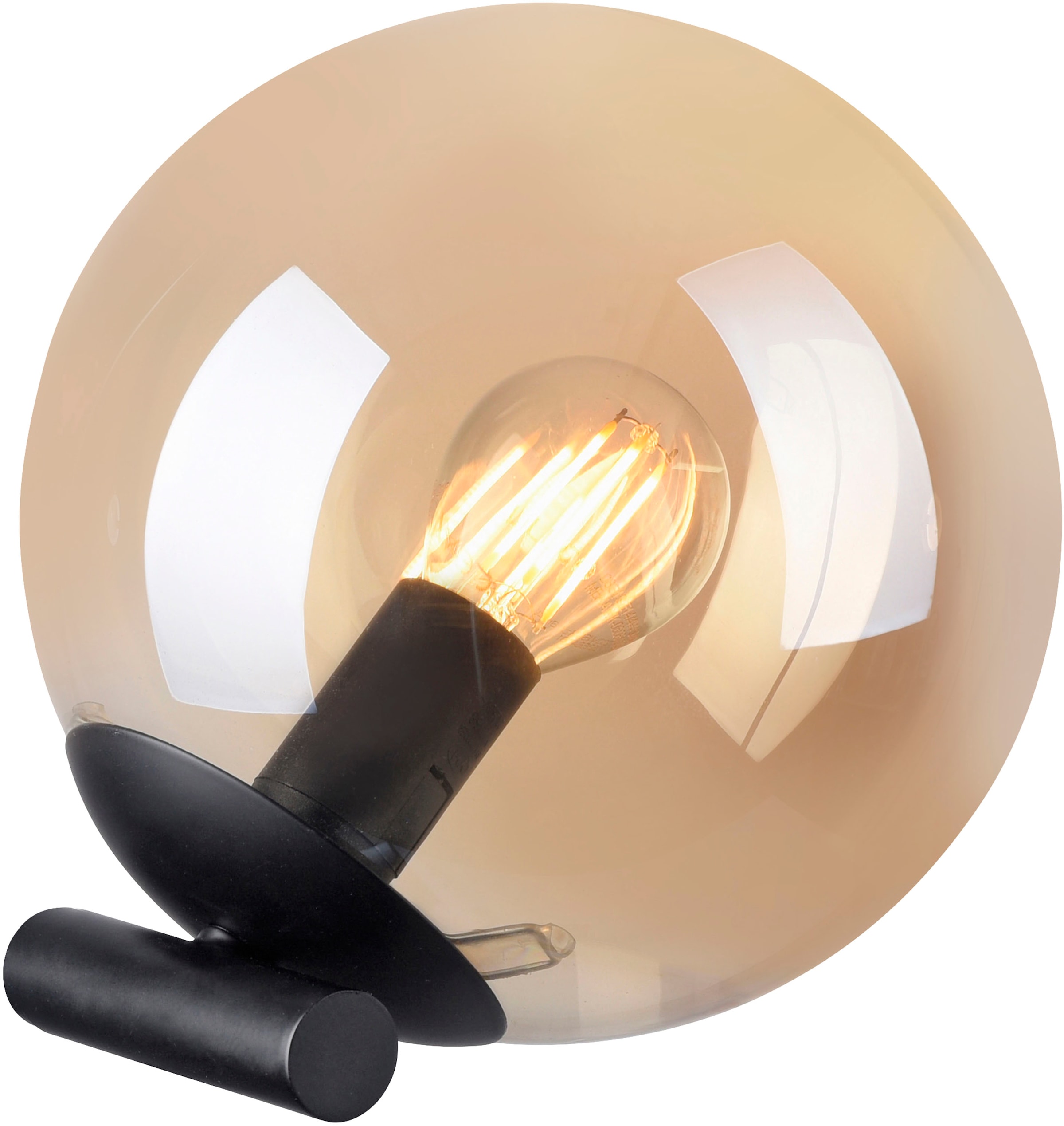 my home Tischleuchte »Nymölla« E14 Tischleuchte mit großer Glaskugel, amberfarben oder opal matt weiß