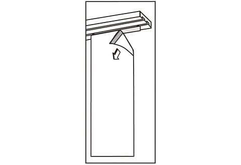 Liedeco Schiebegardine, (1 St.), HxB: 245x60