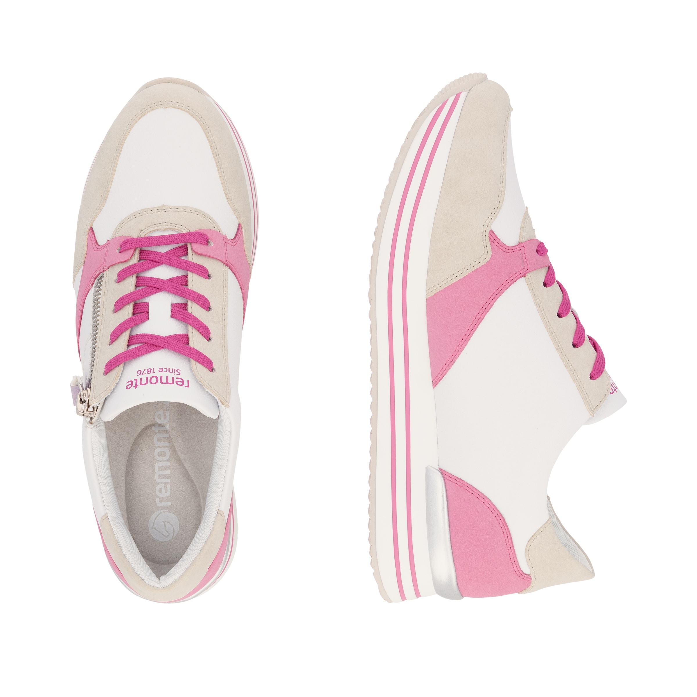 Remonte Plateausneaker, Freizeitschuh, Halbschuh, Schnürschuh mit loser Soft-Einlage