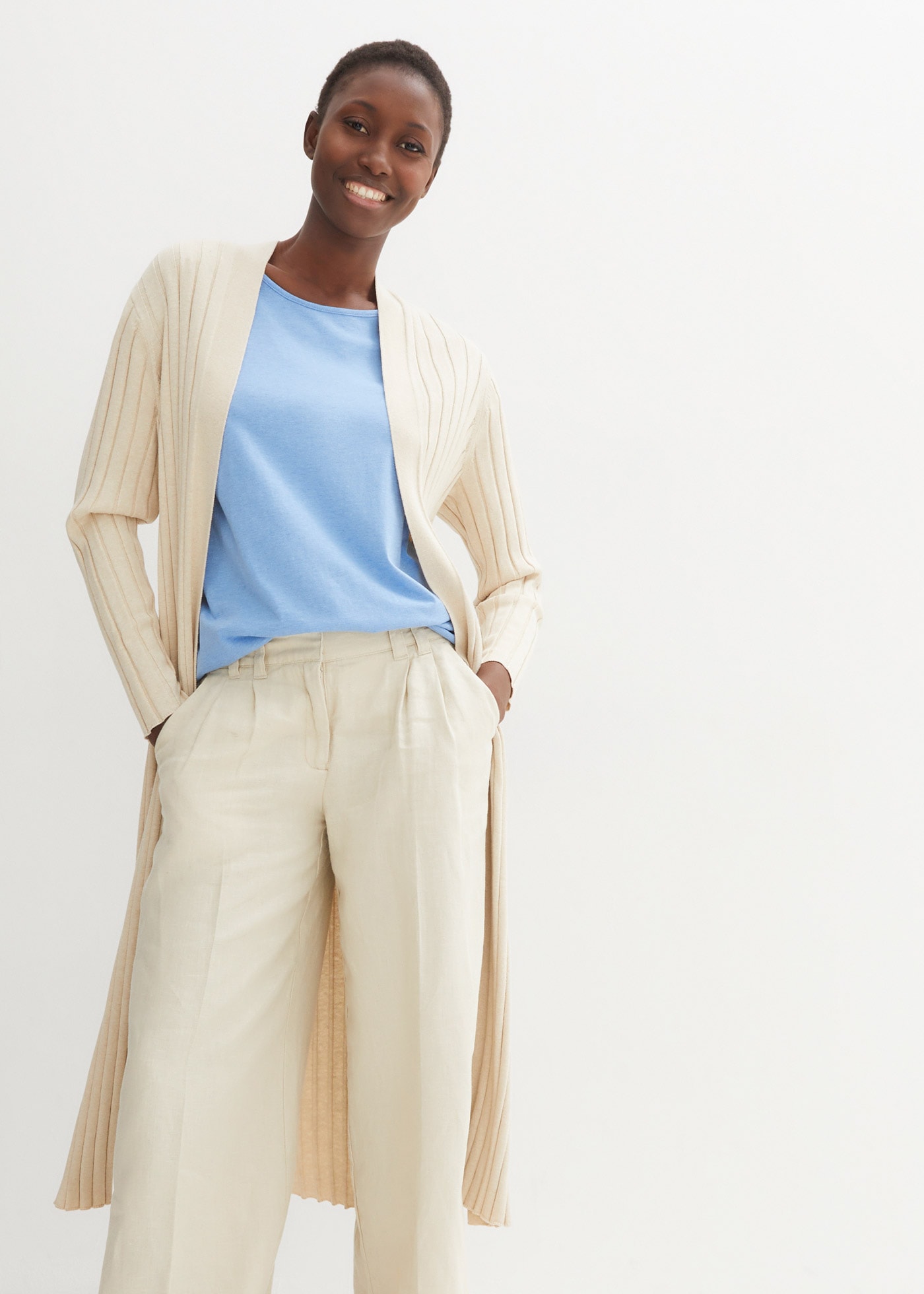 bonprix Tunikashirt Oversize-Passform, Kurzarm-Design, für Frühling und Sommer