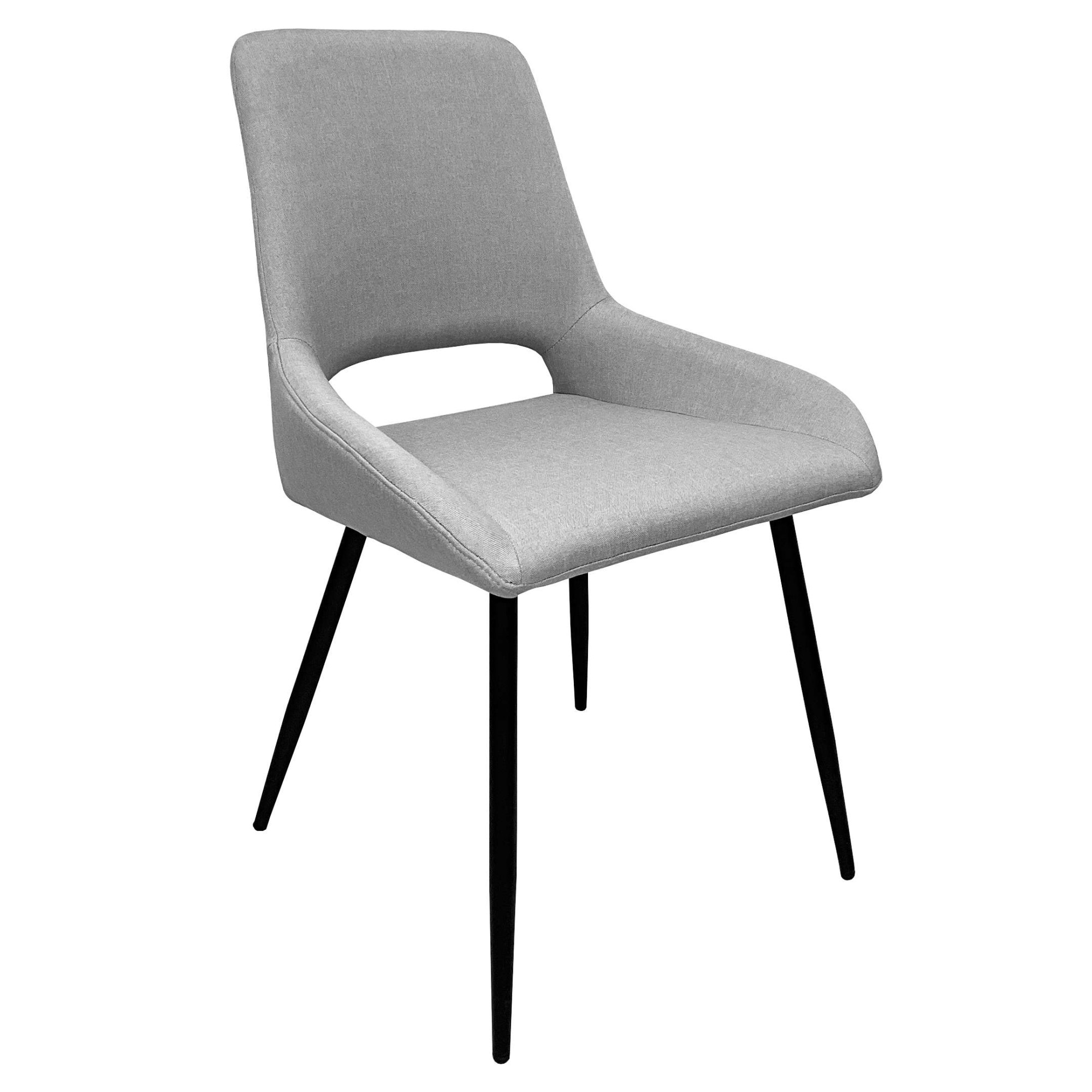 OTTO home Esszimmerstuhl »Derrek« (Set) 2 Stk.pflegeleichter Webstoff, schwarze Metallbeine, Sitzbreite 40 cm