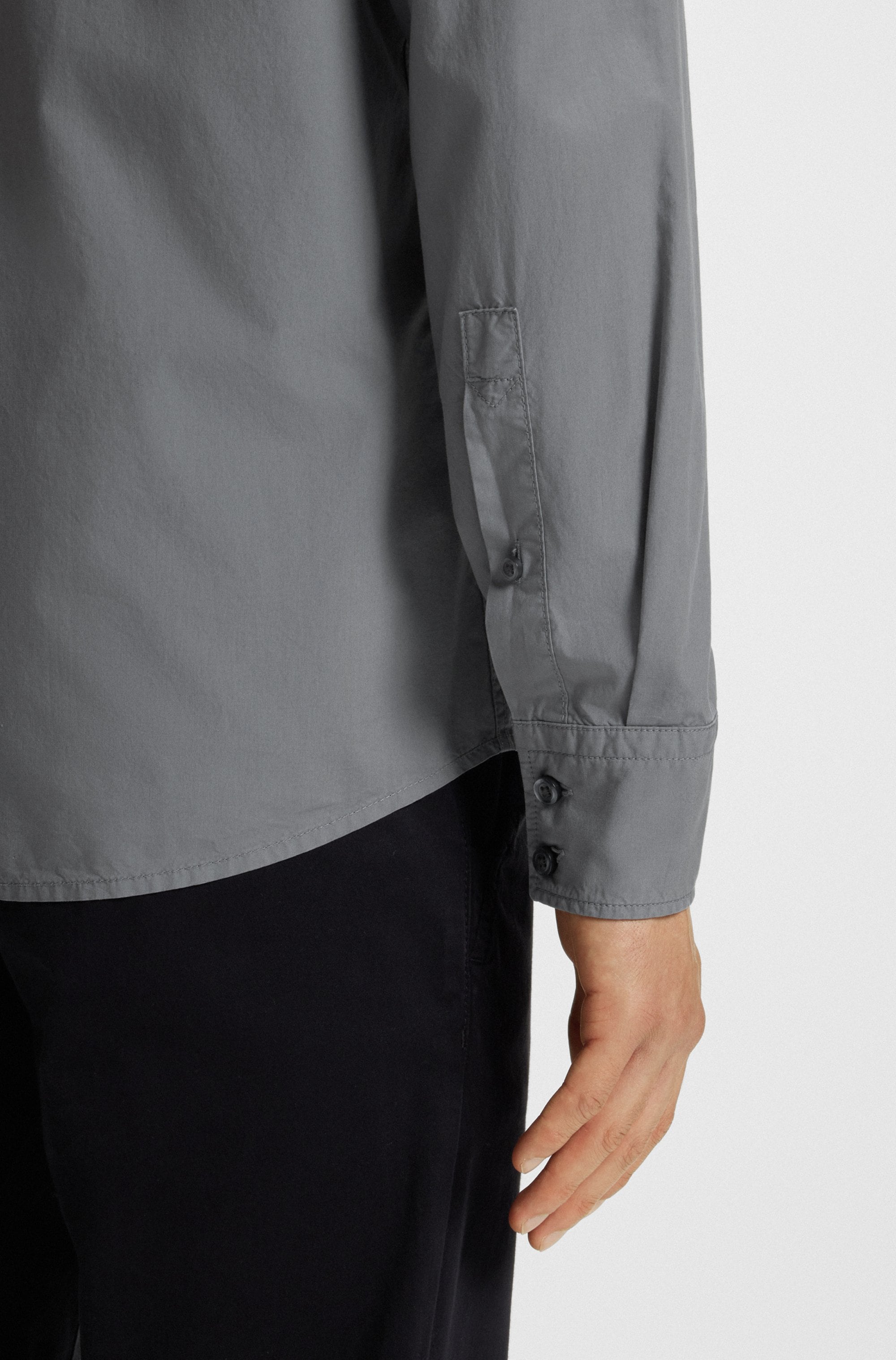 BOSS ORANGE Langarmhemd »Relegant« mit BOSS Stickerei