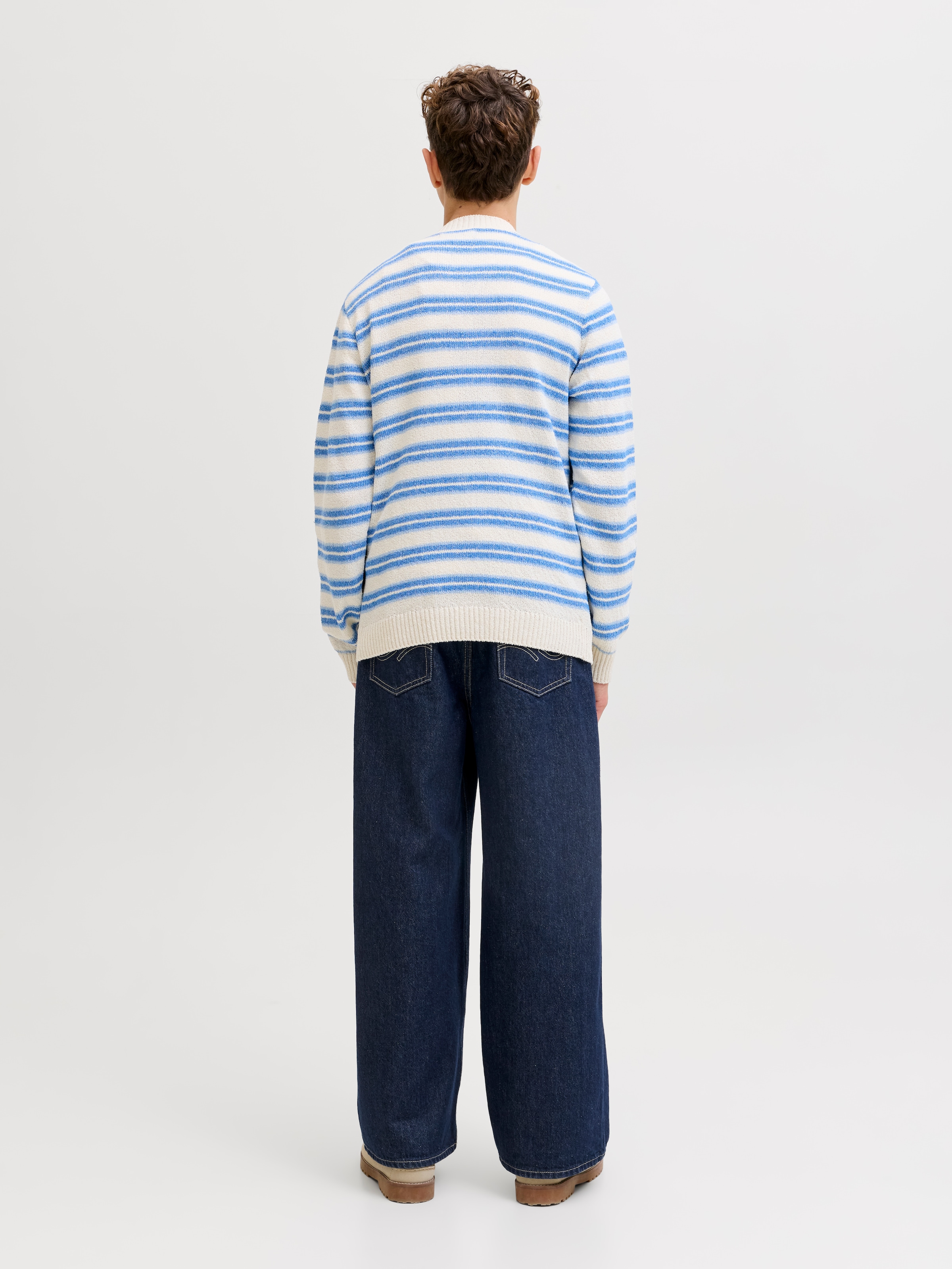 Jack & Jones Junior Weite Jeans »JJIDAVE JJORIGINAL NS 201 SN JNR« Baumwolle, weit geschnitten