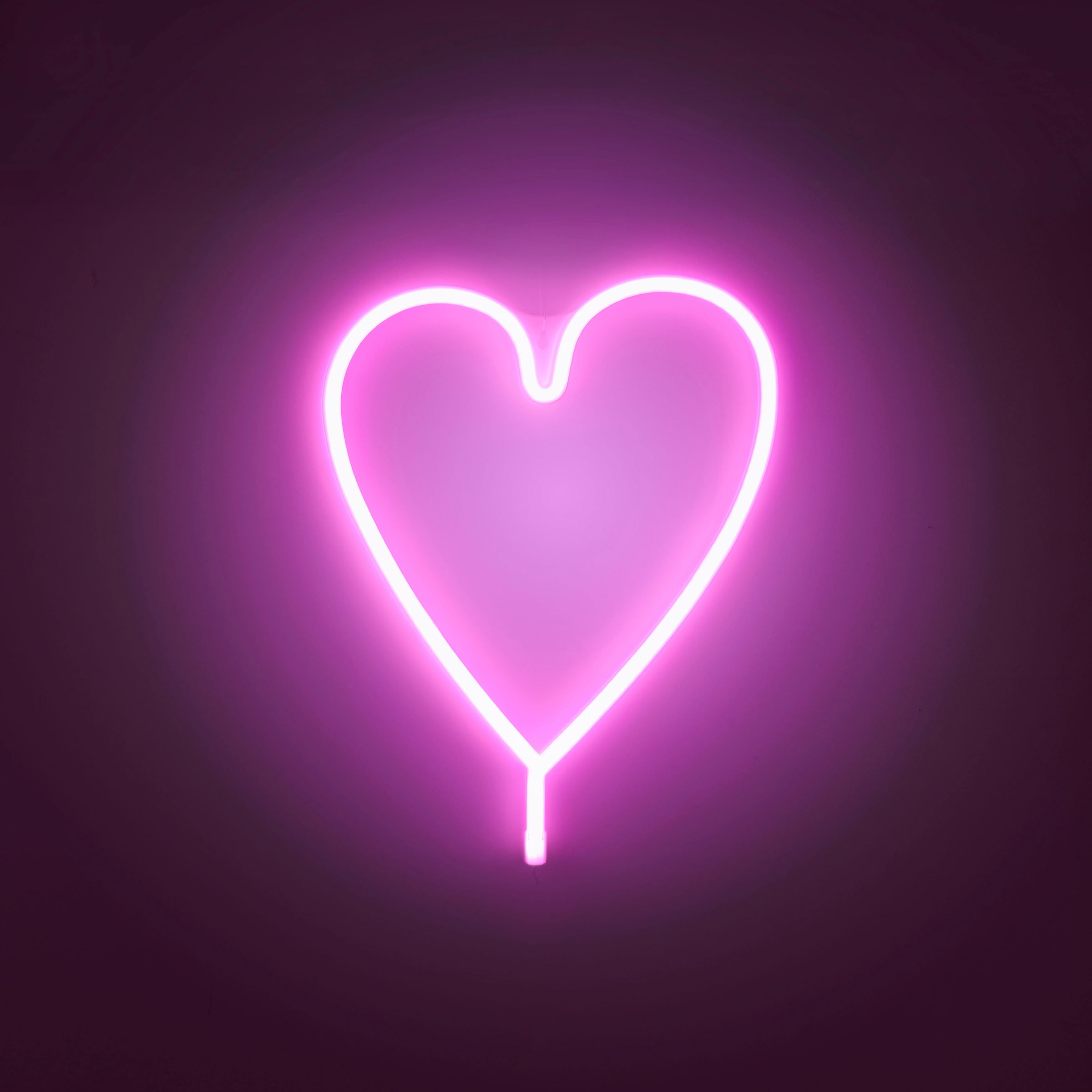 JUST LIGHT LED Wandleuchte »NEON-HERZ«, 1 flammig, Leuchtmittel LED-Board | LED fest integriert