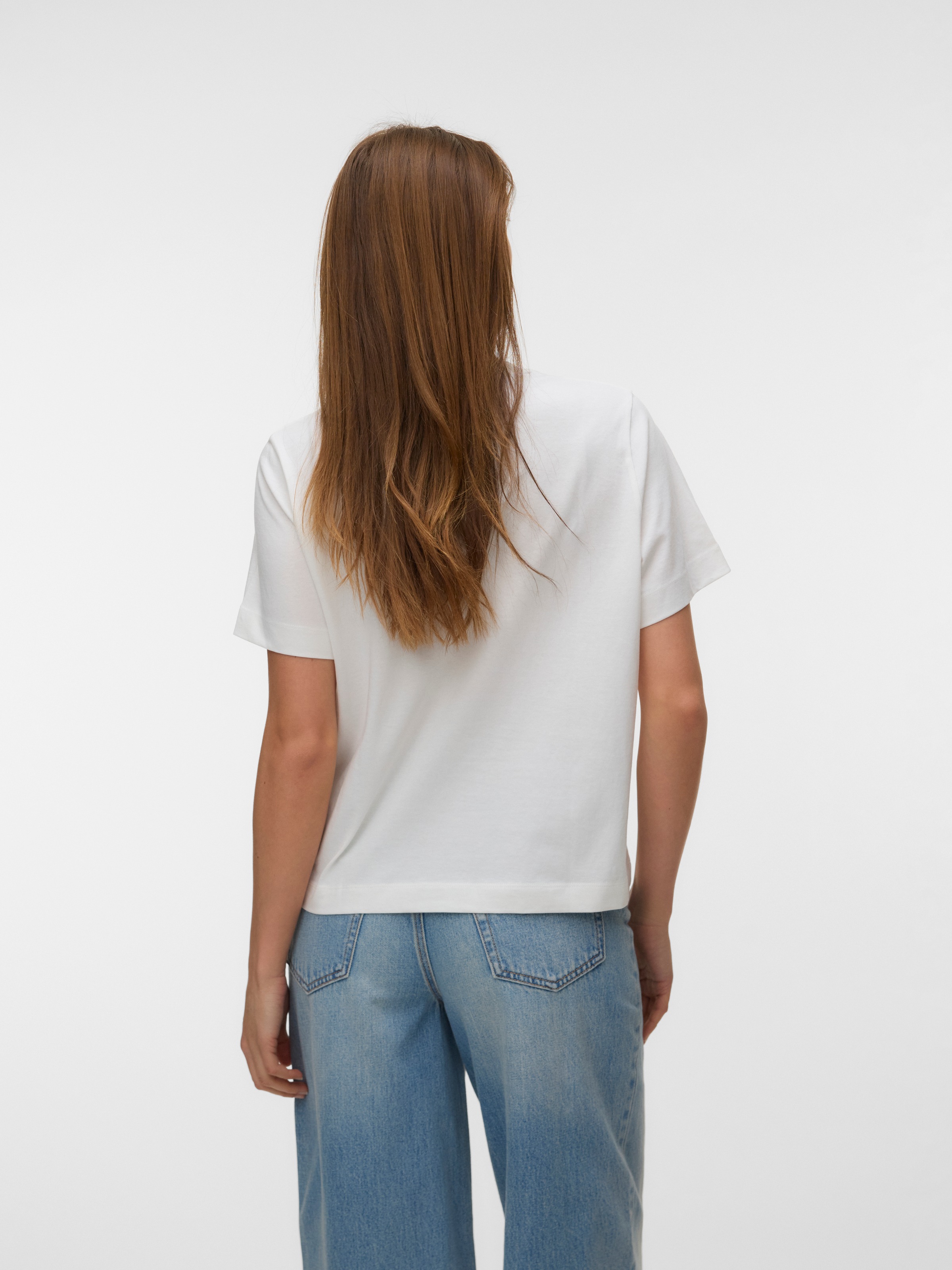 Vero Moda Kurzarmshirt »VMSALLI METTE SS TOP BOX JRS« Baumwolle, regular fit