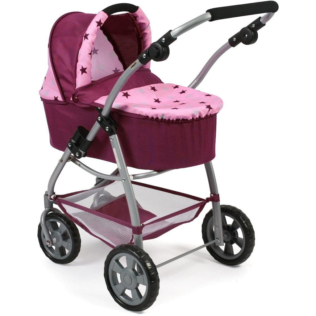 CHIC2000 Kombi-Puppenwagen »Emotion All In 3in1, Brombeere«, inkl. Babywanne, Babyschale und Sportwagenaufsatz