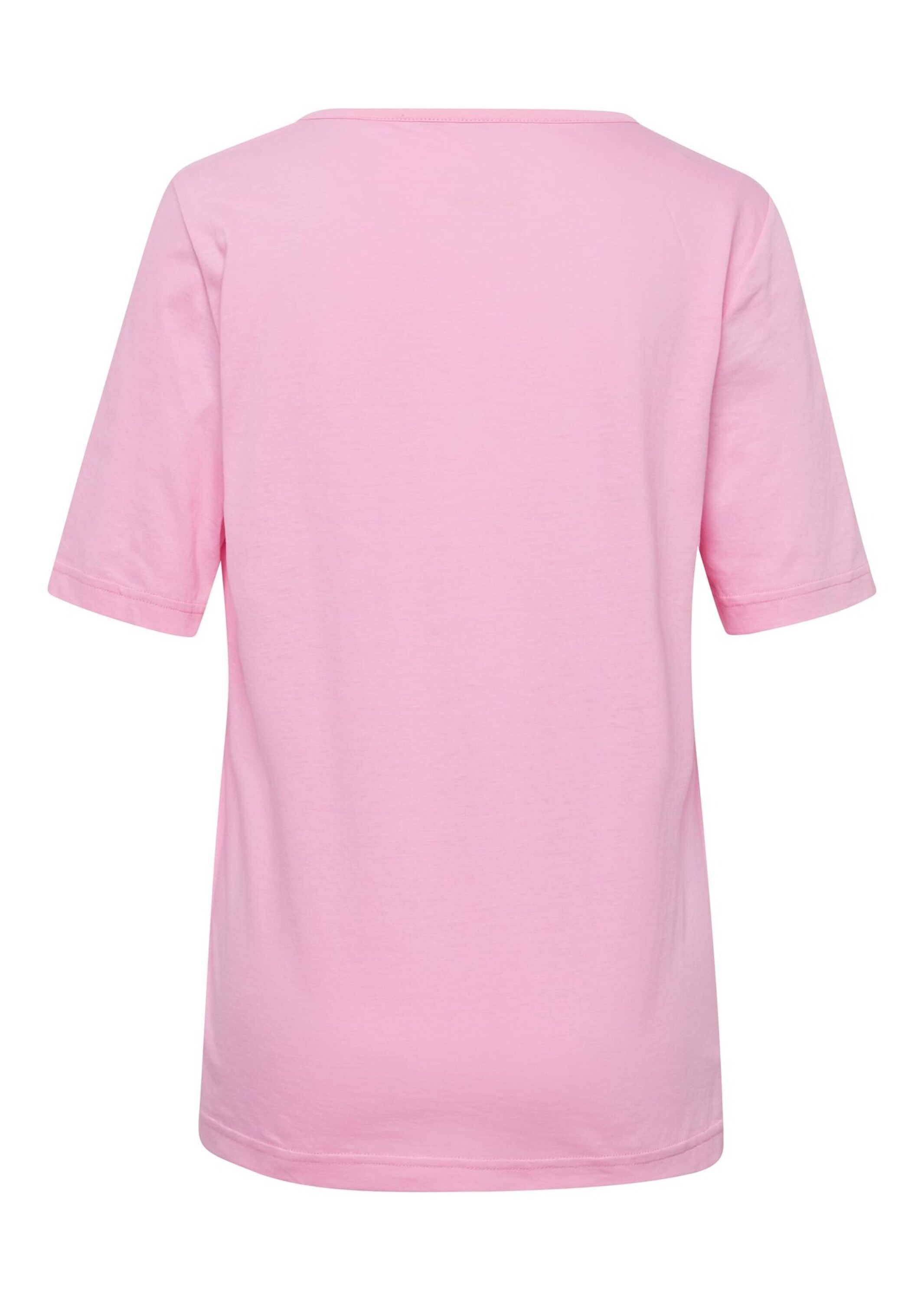 GOLDNER Langarm-Poloshirt »T-Shirt T-Shirt mit charmantem Ausschnitt und Schmucksteinchen«