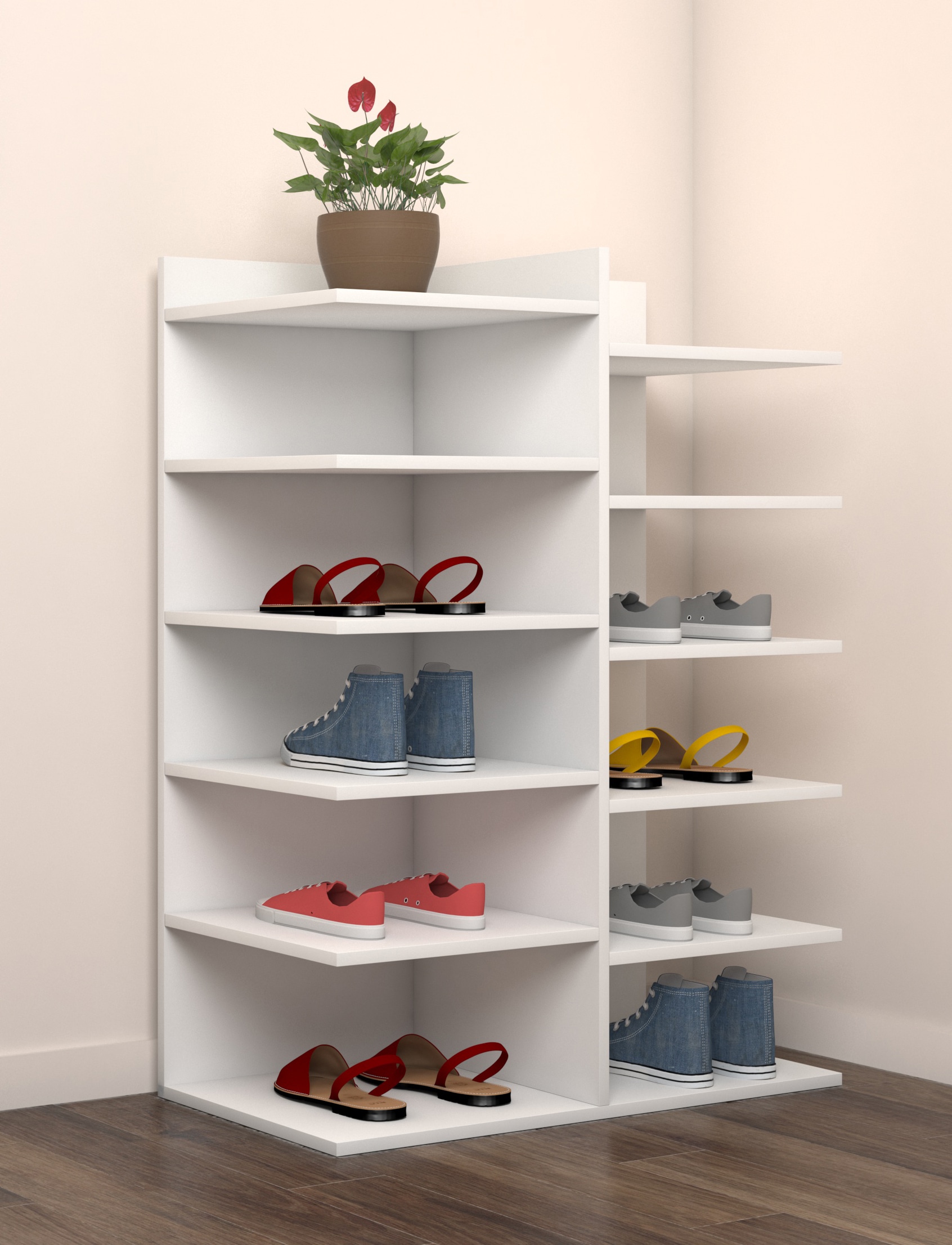 VCM Schuhschrank »Schuhregal Schuhschrank Schuhkommode Enosa« 1 Stk. tlg.