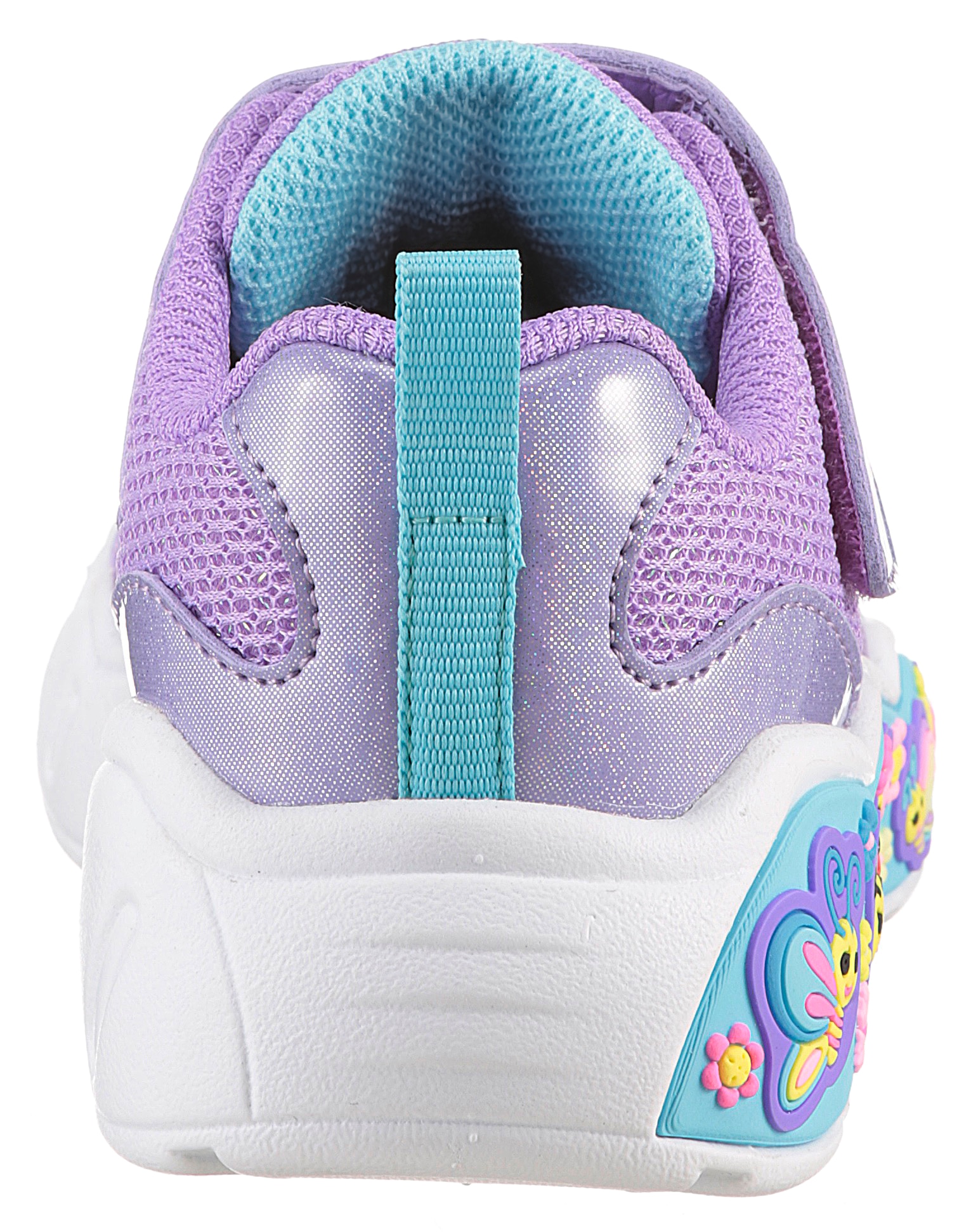 Skechers Lauflernschuh »PLAY SCENE-FUN SQUAD«, Sneaker mit bunten Motiven verziert, Größenschablone zum Download