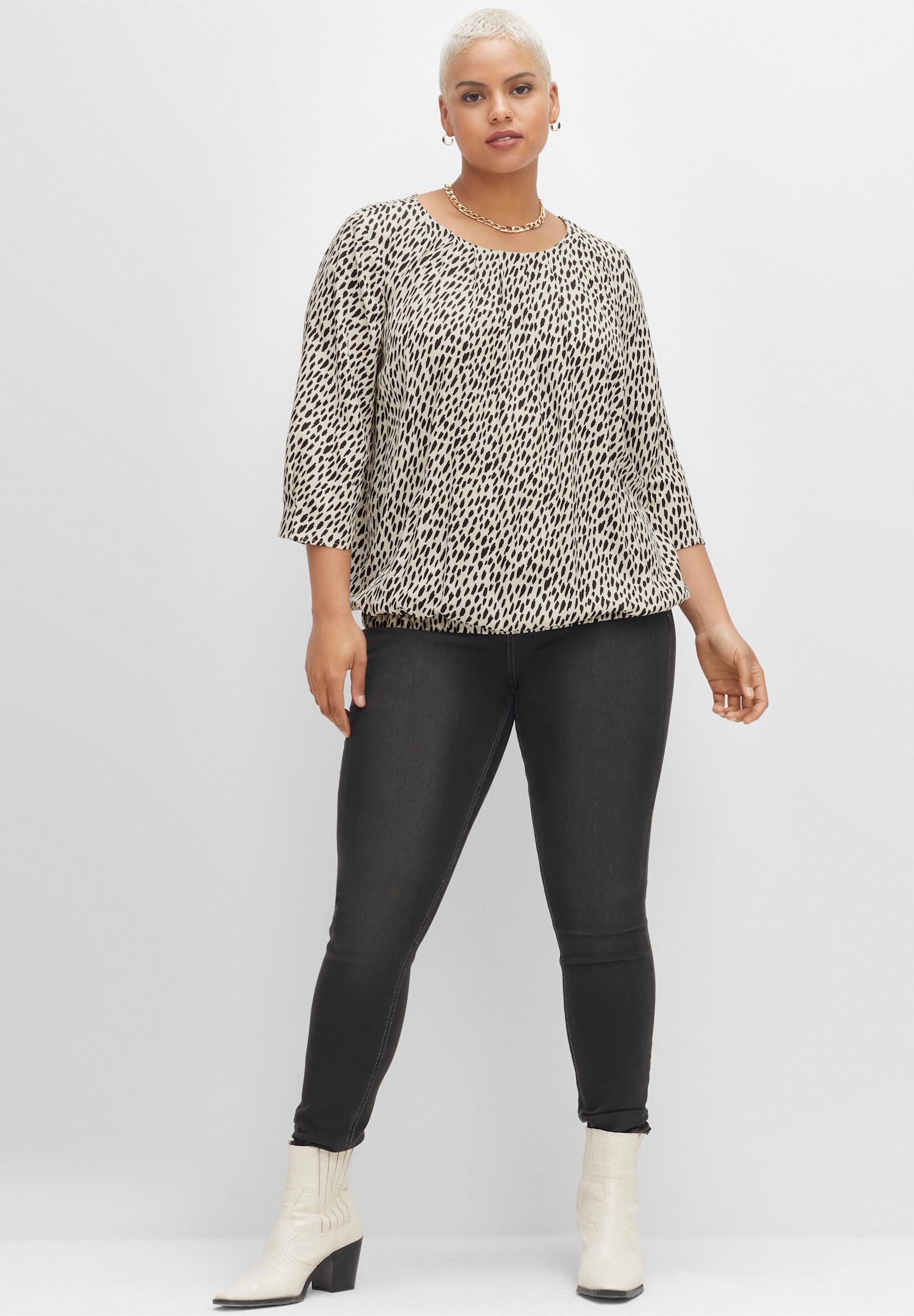 Sheego Longbluse »Tunika Tunika mit Animal-Print«