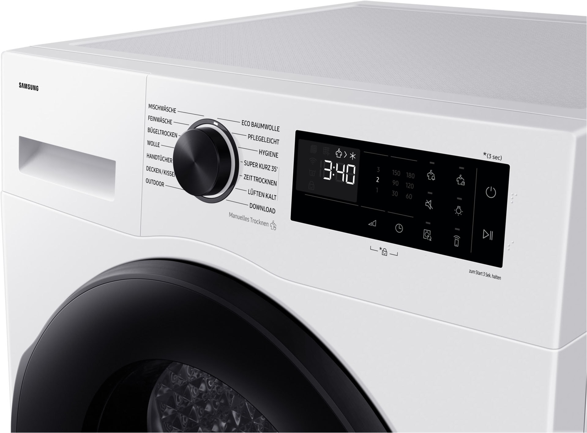 Samsung Wärmepumpentrockner »DV9EDG52A0AEEG« DV5000D Optimal Dry ‑ Intelligent Trocknen mit Sensoren