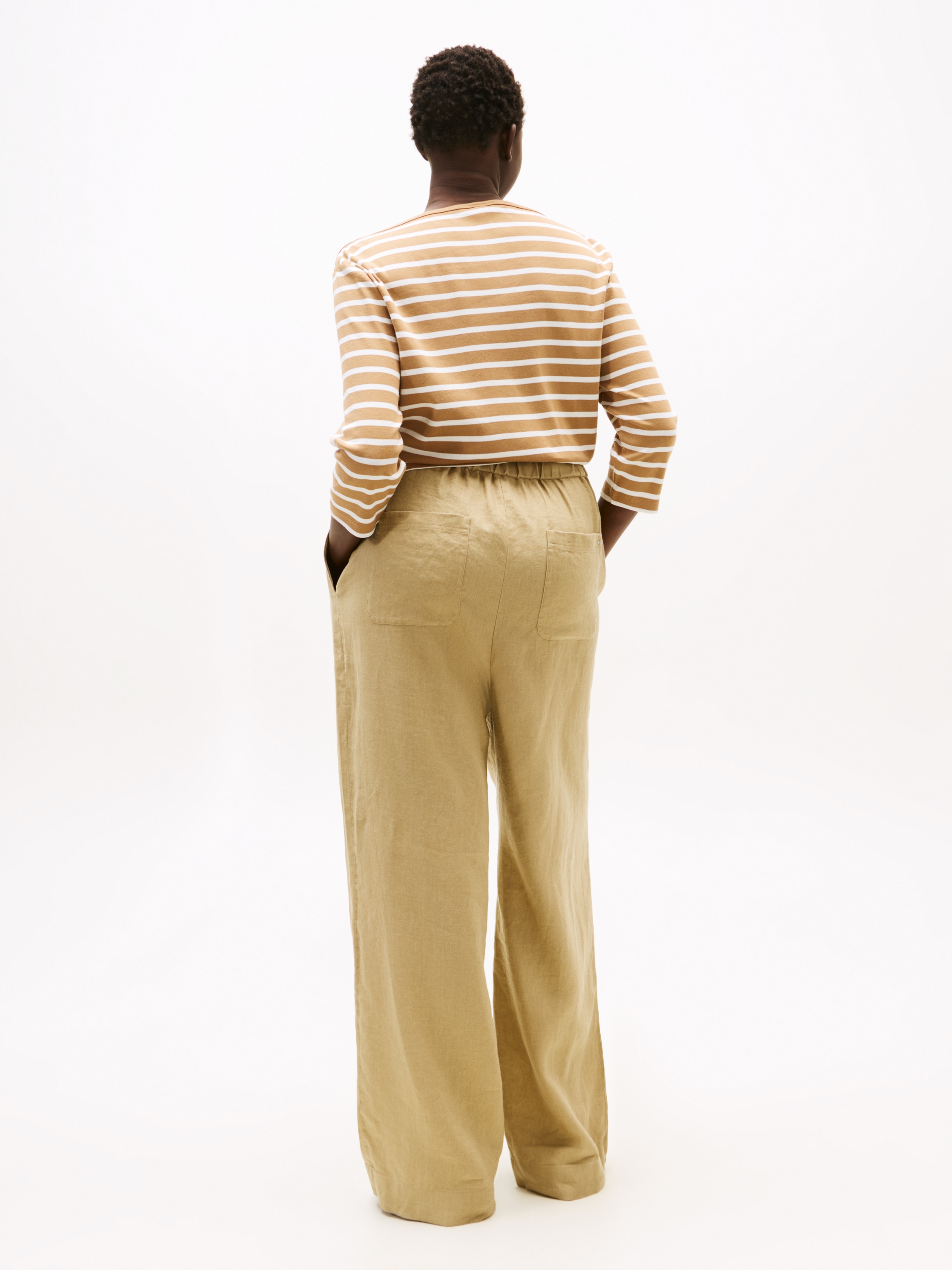 Tommy Hilfiger Curve Leinenhose »CRV ESS LINEN TAILORED STRT PANT«
