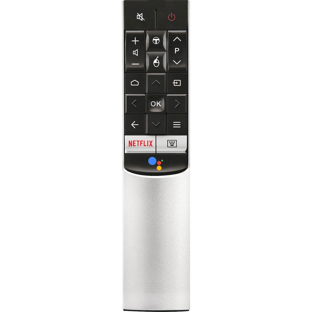 TCL QLED-Fernseher »55C815X1«, 139 cm/55 Zoll, 4K Ultra HD, Smart-TV, integrierter ONKYO Soundbar,Android TV Sprachfernbedienung