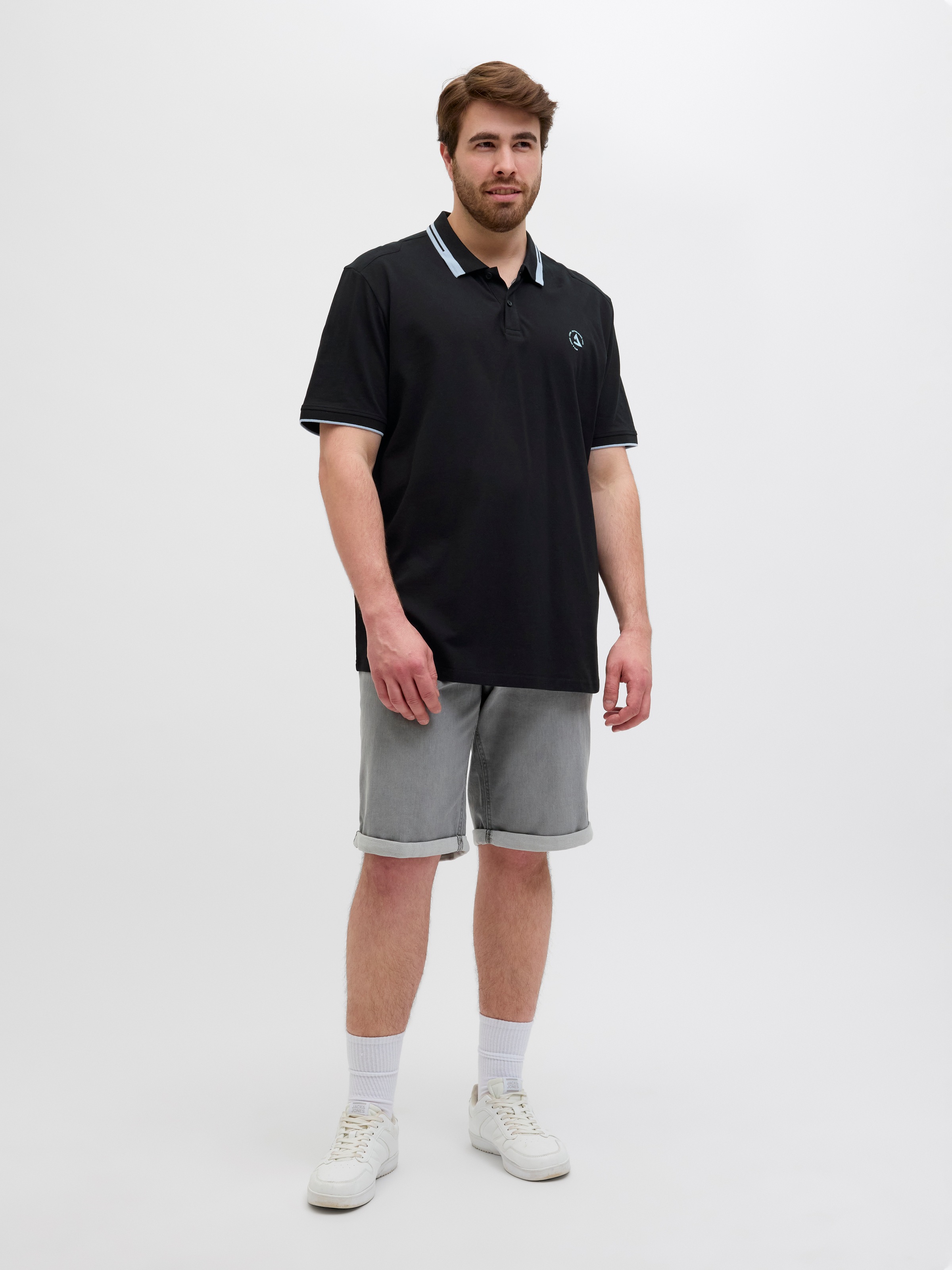 Jack & Jones PlusSize Poloshirt »JCOHASS LOGO POLO SS PLS«