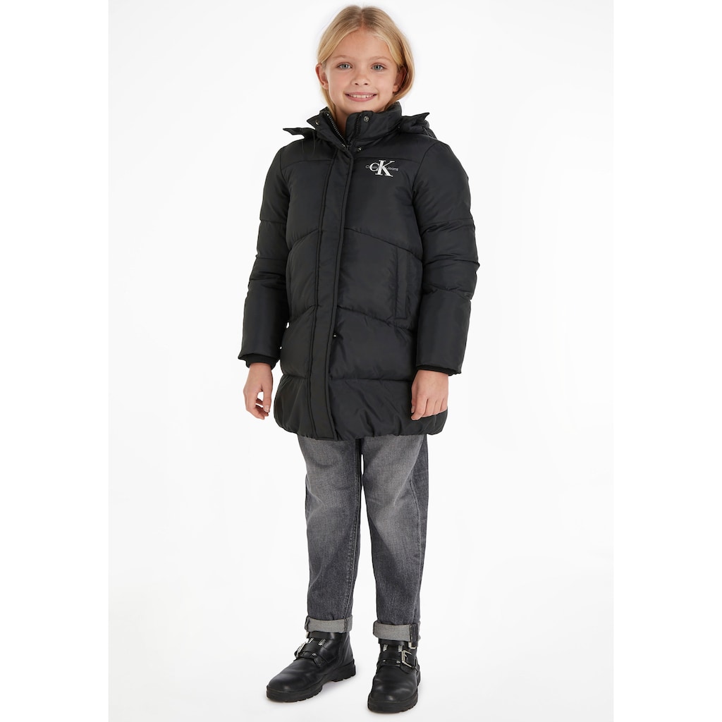 Calvin Klein Jeans Steppmantel »CK LONG PUFFER COAT«, für Kinder bis 16 Jahre und Calvin Klein Markenlabel