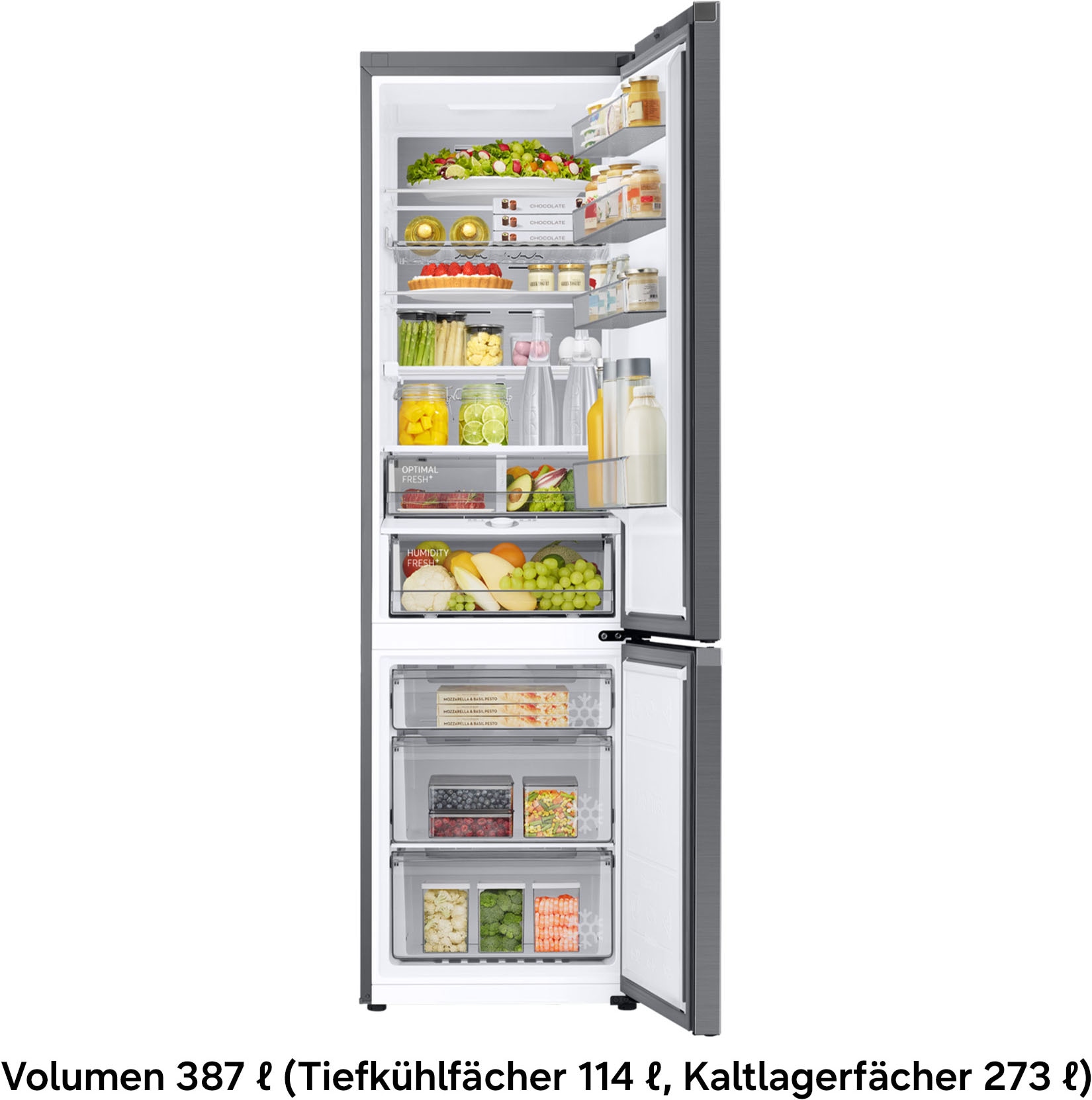 Samsung Kühl-/Gefrierkombination 8000 Serie »RL38C776ASR« 203 cm hoch 59,5 cm breit