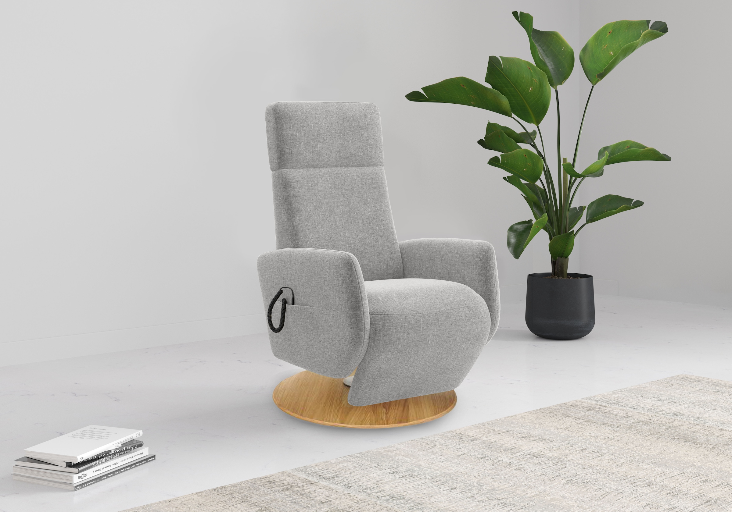 OTTO home TV-Sessel "Rochelle, inkl. Kopfteilverstellung & 360 Drehfunktion" 1 Stk. tlg. TV-Sessel mit Drehfunktion 360 Grad