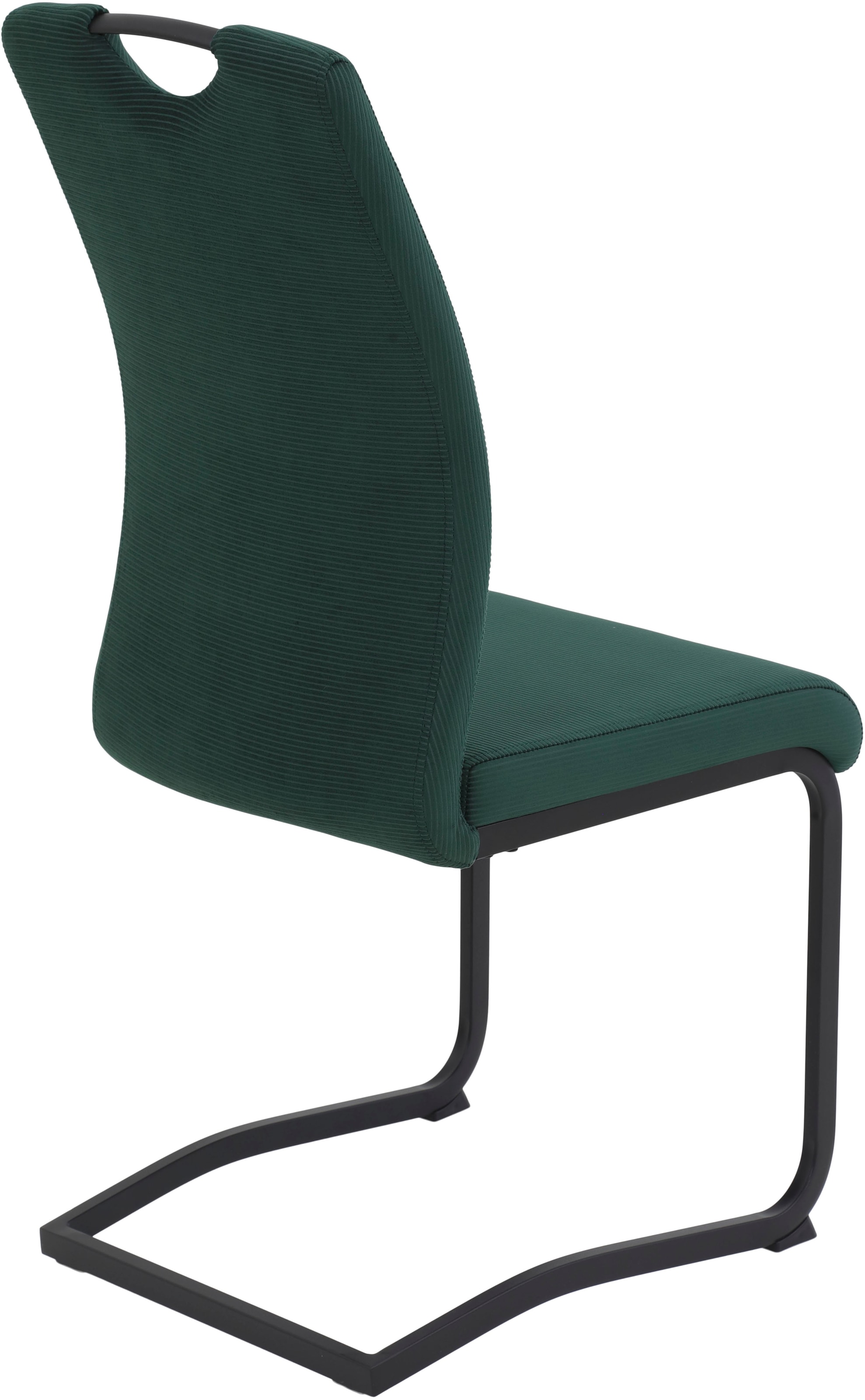 HELA Freischwinger »RIGA II« (Set) 2 Stk.Freischwinger,Vierkantrohrgestell,mit Griff,Samt Cordoptik