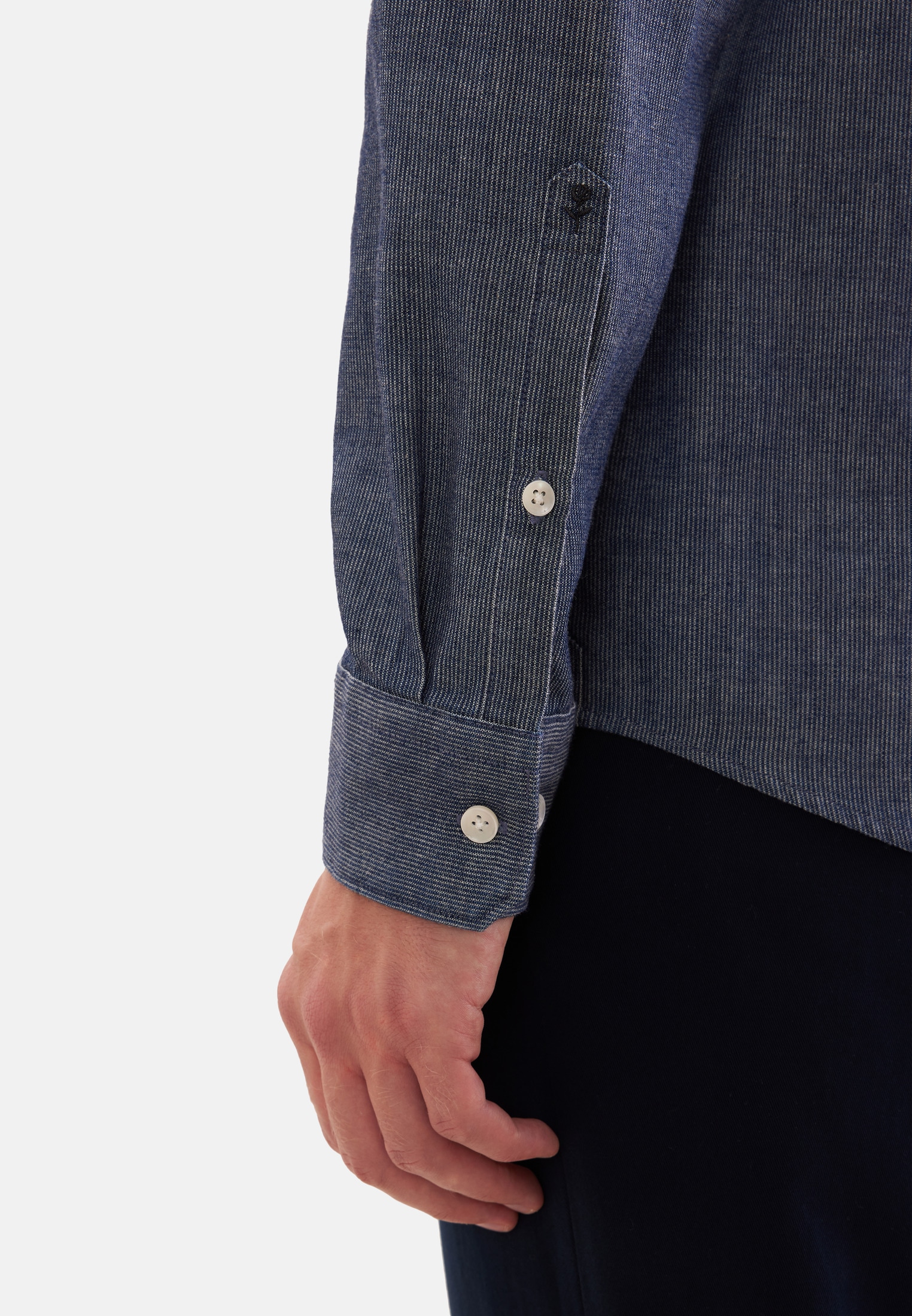 seidensticker Businesshemd Regular 1/1 Button-Down-Kragen Gestreift